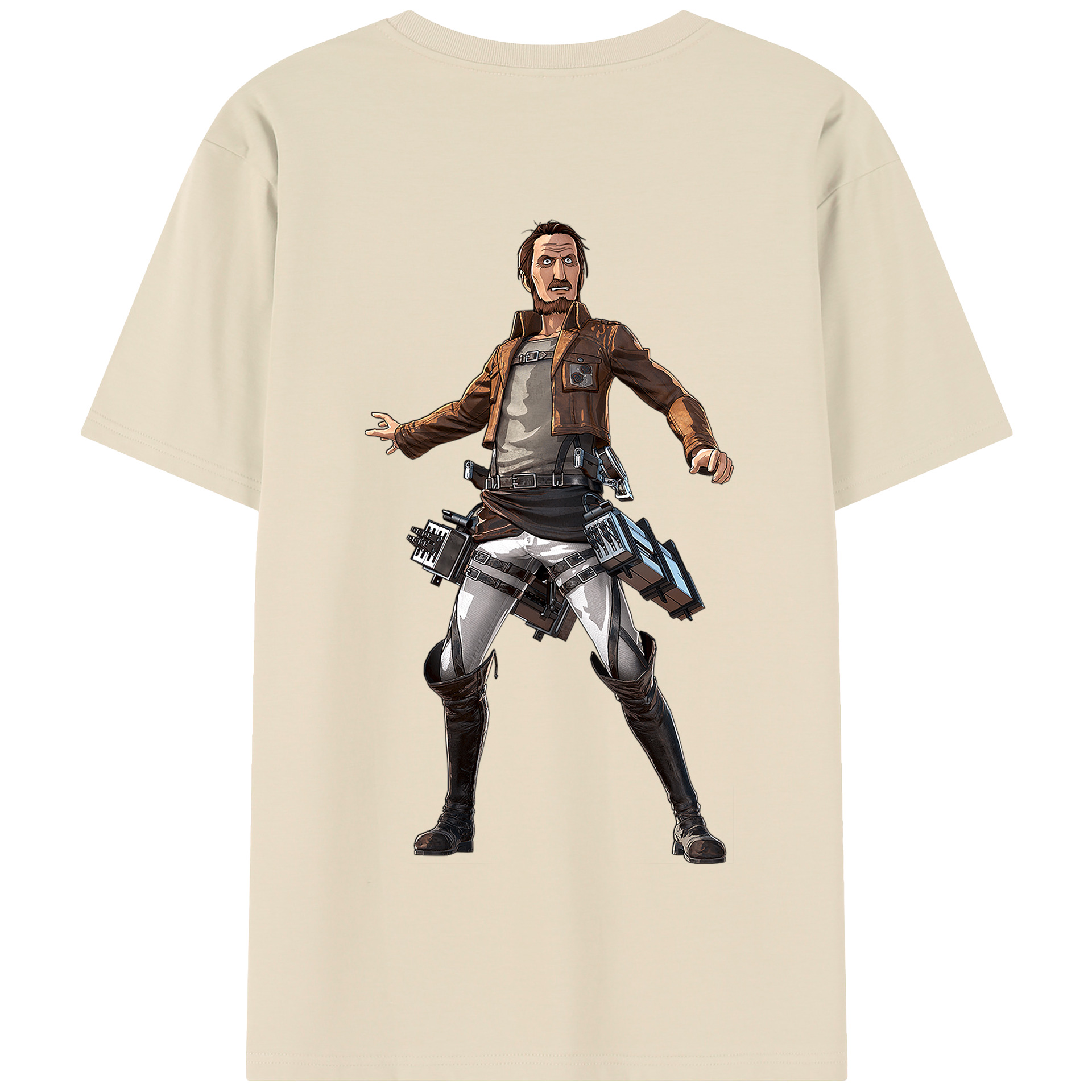 （画像用） 進撃の巨人 Attack on Titan 綿100％半袖Tシャツ（背面プリント）