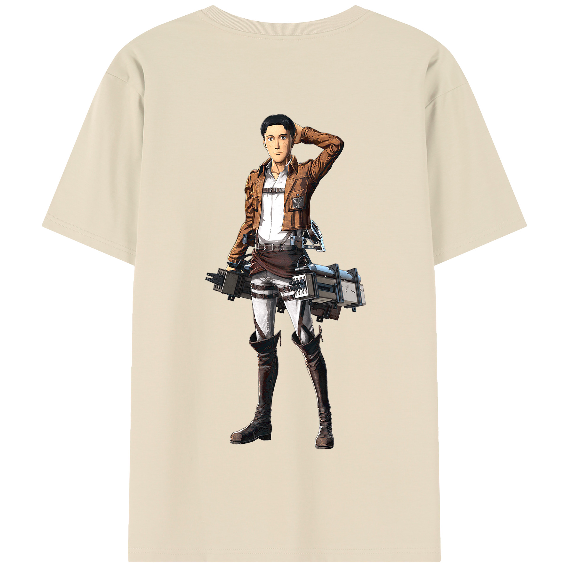 （画像用） 進撃の巨人 Attack on Titan 綿100％半袖Tシャツ（背面プリント）