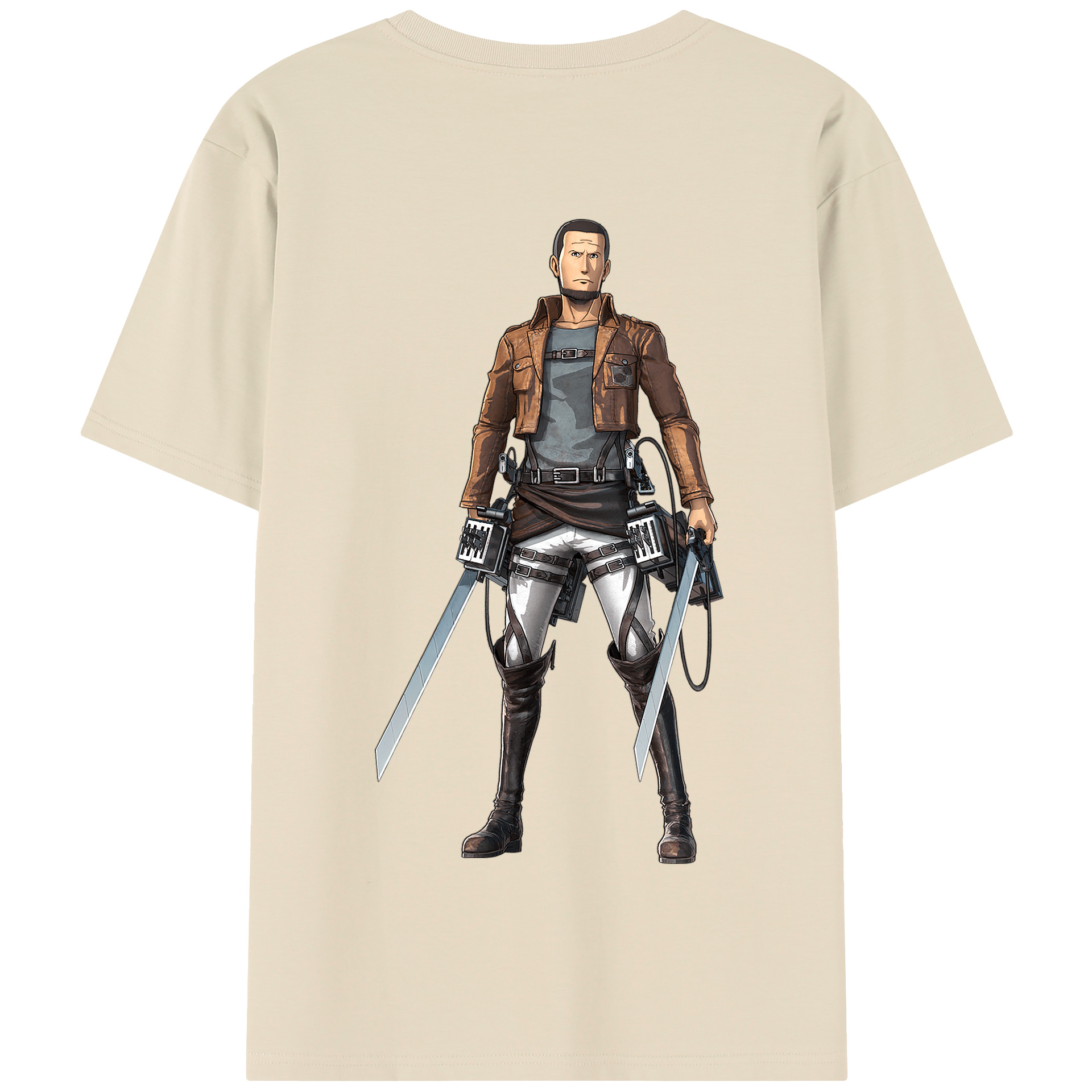 （画像用） 進撃の巨人 Attack on Titan 綿100％半袖Tシャツ（背面プリント）
