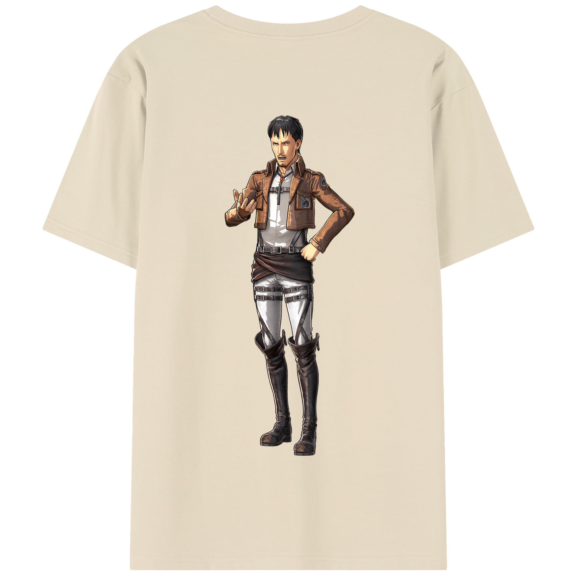 （画像用） 進撃の巨人 Attack on Titan 綿100％半袖Tシャツ（背面プリント）
