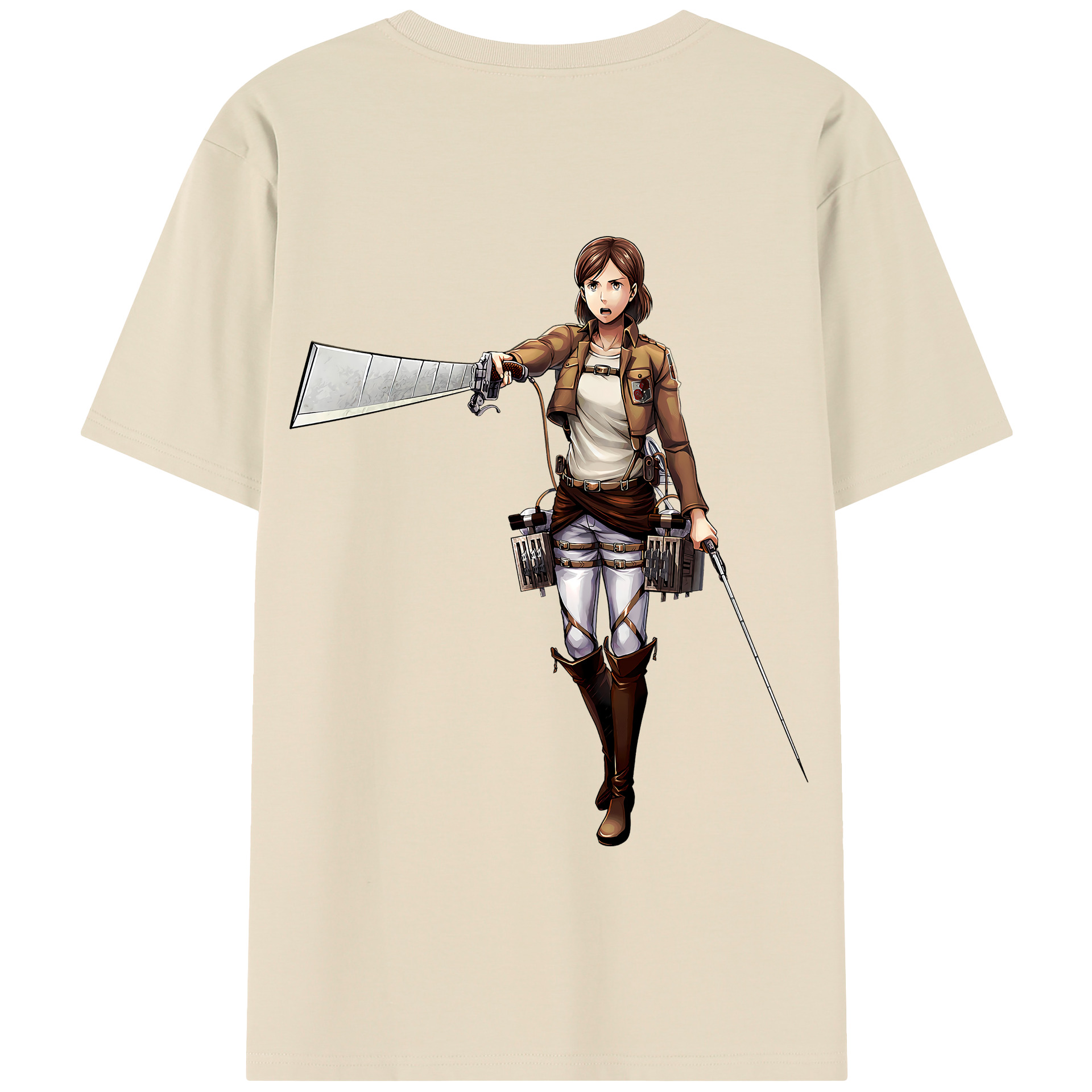 （画像用） 進撃の巨人 Attack on Titan 綿100％半袖Tシャツ（背面プリント）