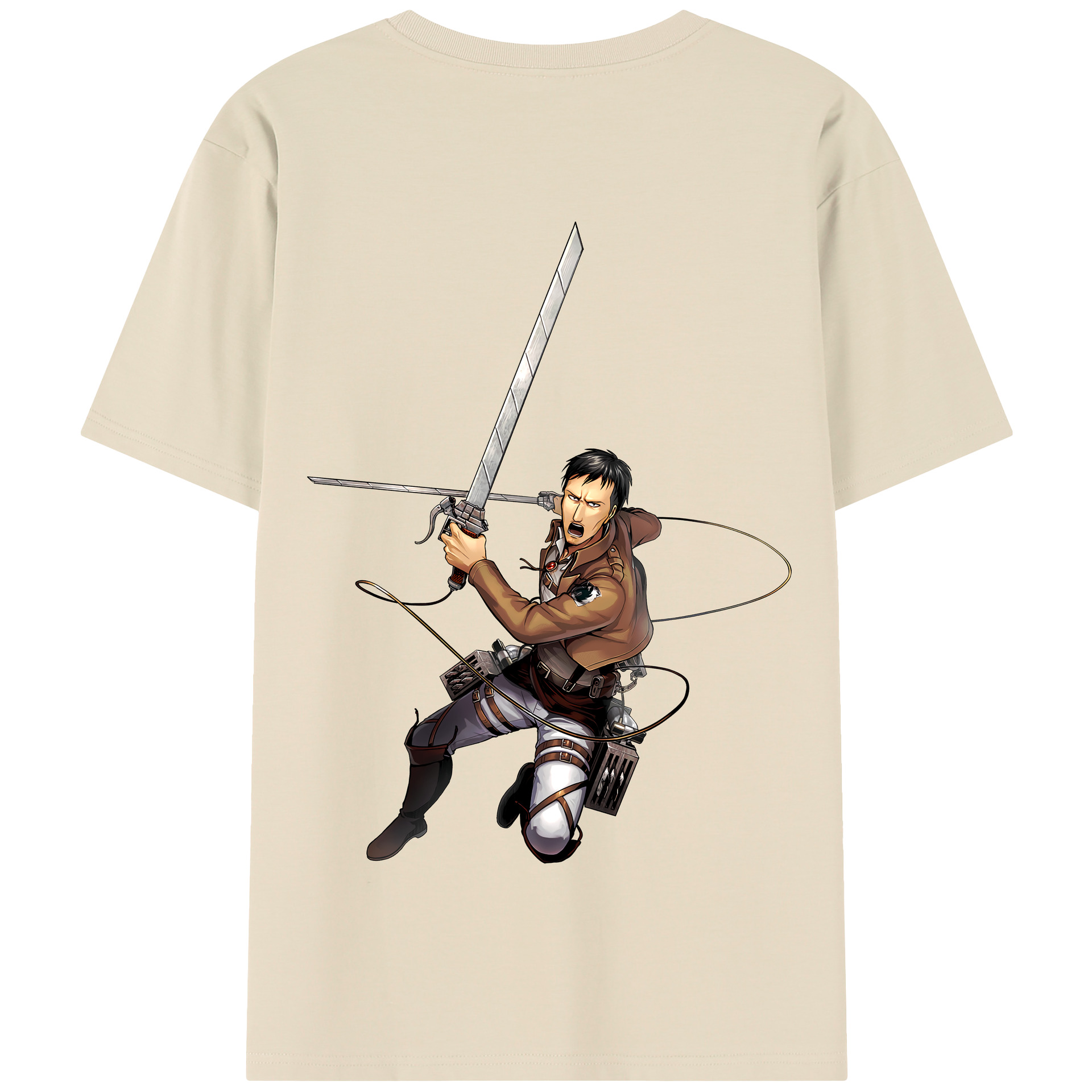 （画像用） 進撃の巨人 Attack on Titan 綿100％半袖Tシャツ（背面プリント）