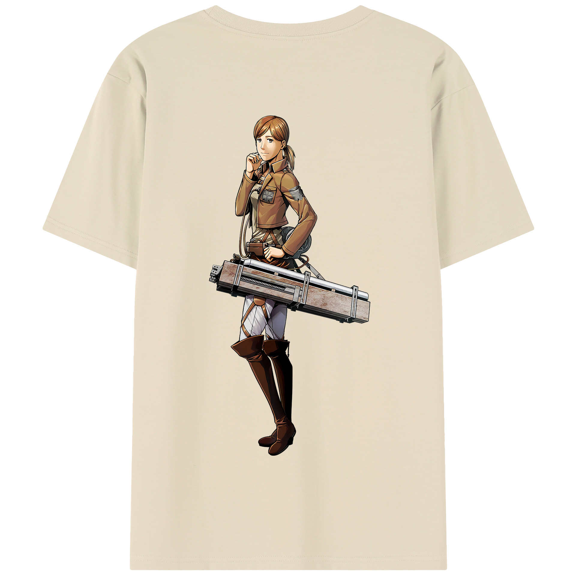 （画像用） 進撃の巨人 Attack on Titan 綿100％半袖Tシャツ（背面プリント）