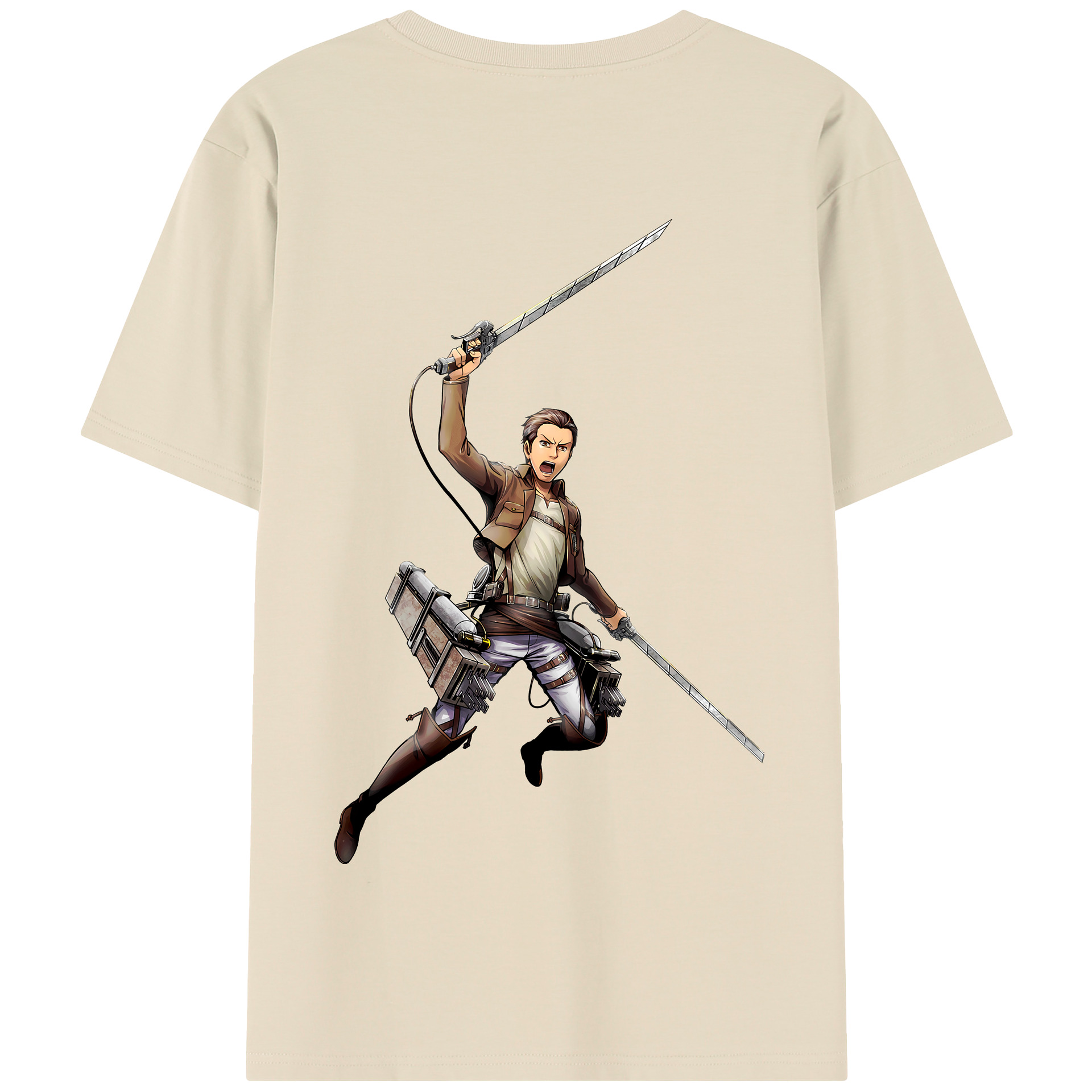 （画像用） 進撃の巨人 Attack on Titan 綿100％半袖Tシャツ（背面プリント）