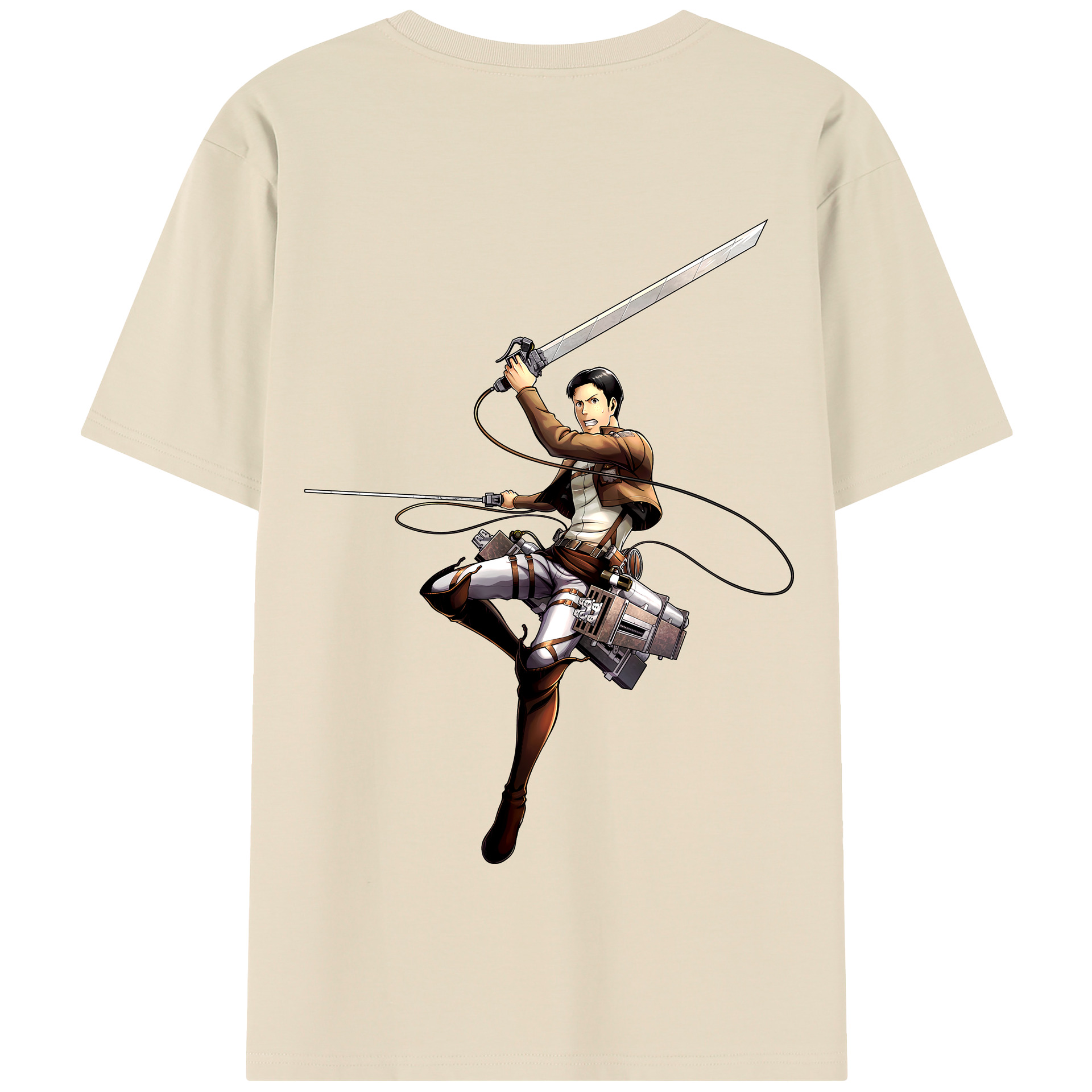 （画像用） 進撃の巨人 Attack on Titan 綿100％半袖Tシャツ（背面プリント）