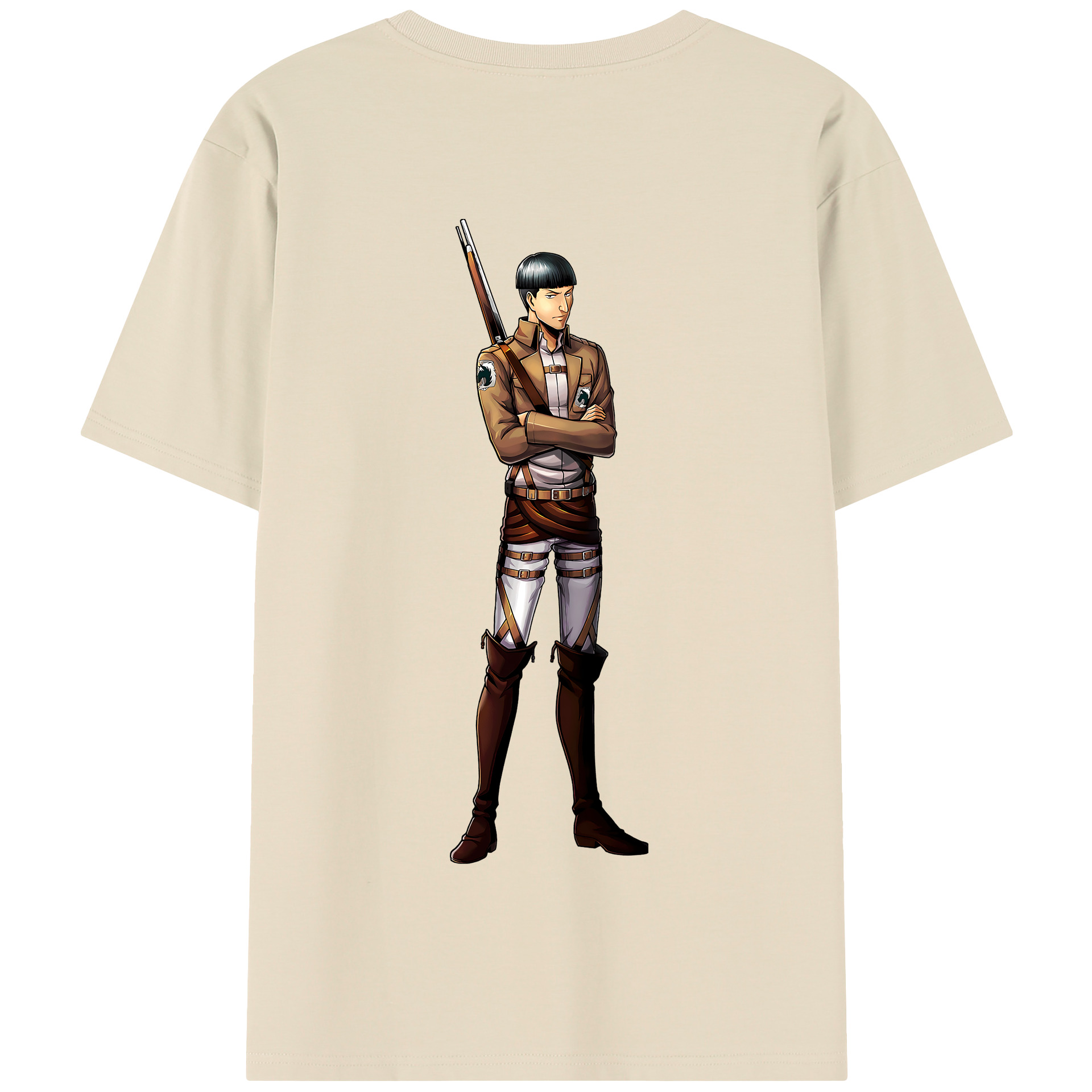 （画像用） 進撃の巨人 Attack on Titan 綿100％半袖Tシャツ（背面プリント）