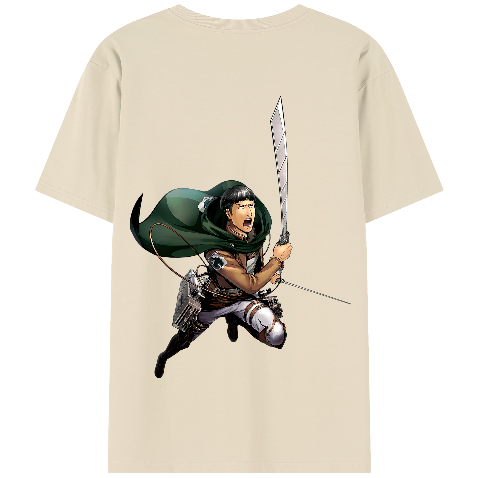 （画像用） 進撃の巨人 Attack on Titan 綿100％半袖Tシャツ（背面プリント）