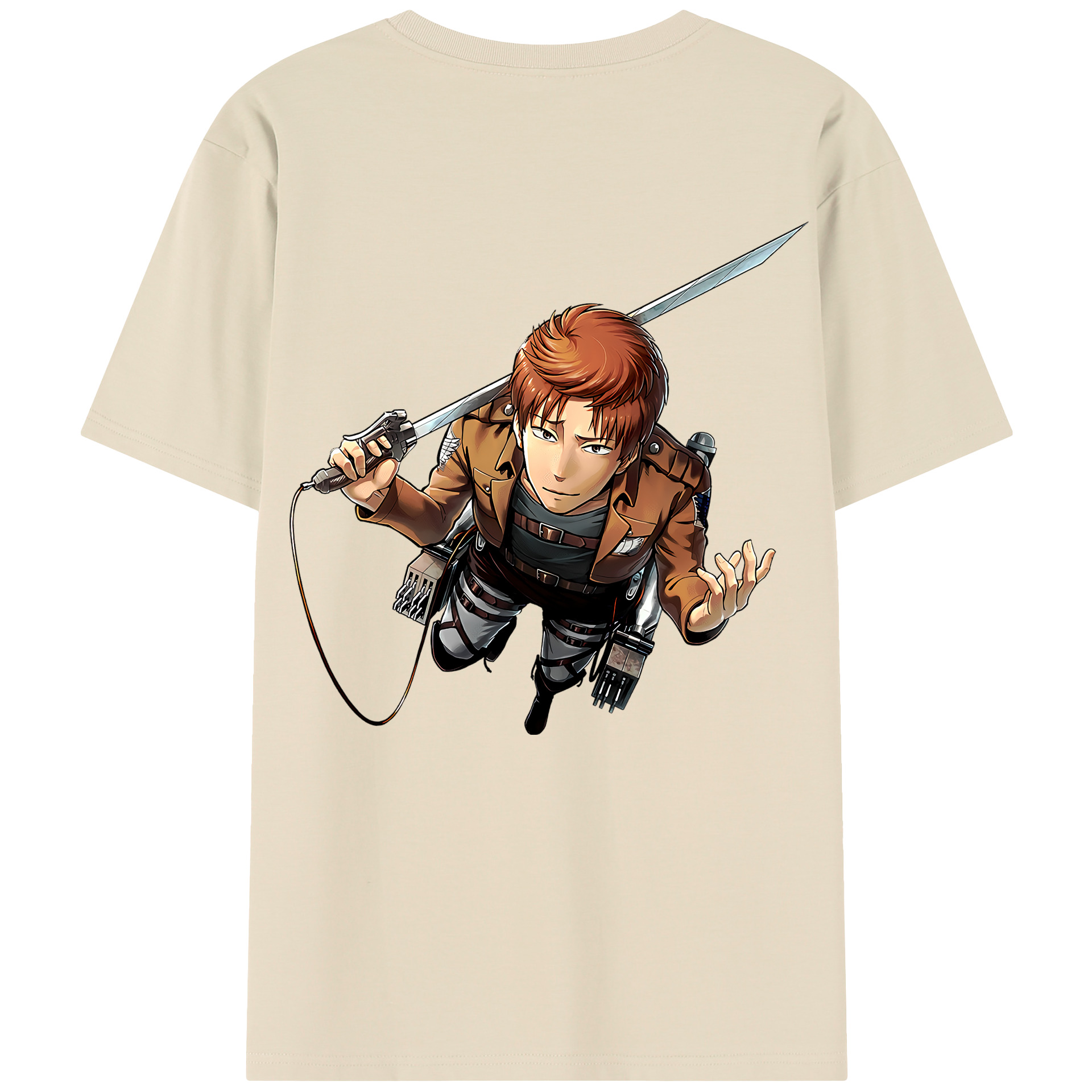 （画像用） 進撃の巨人 Attack on Titan 綿100％半袖Tシャツ（背面プリント）