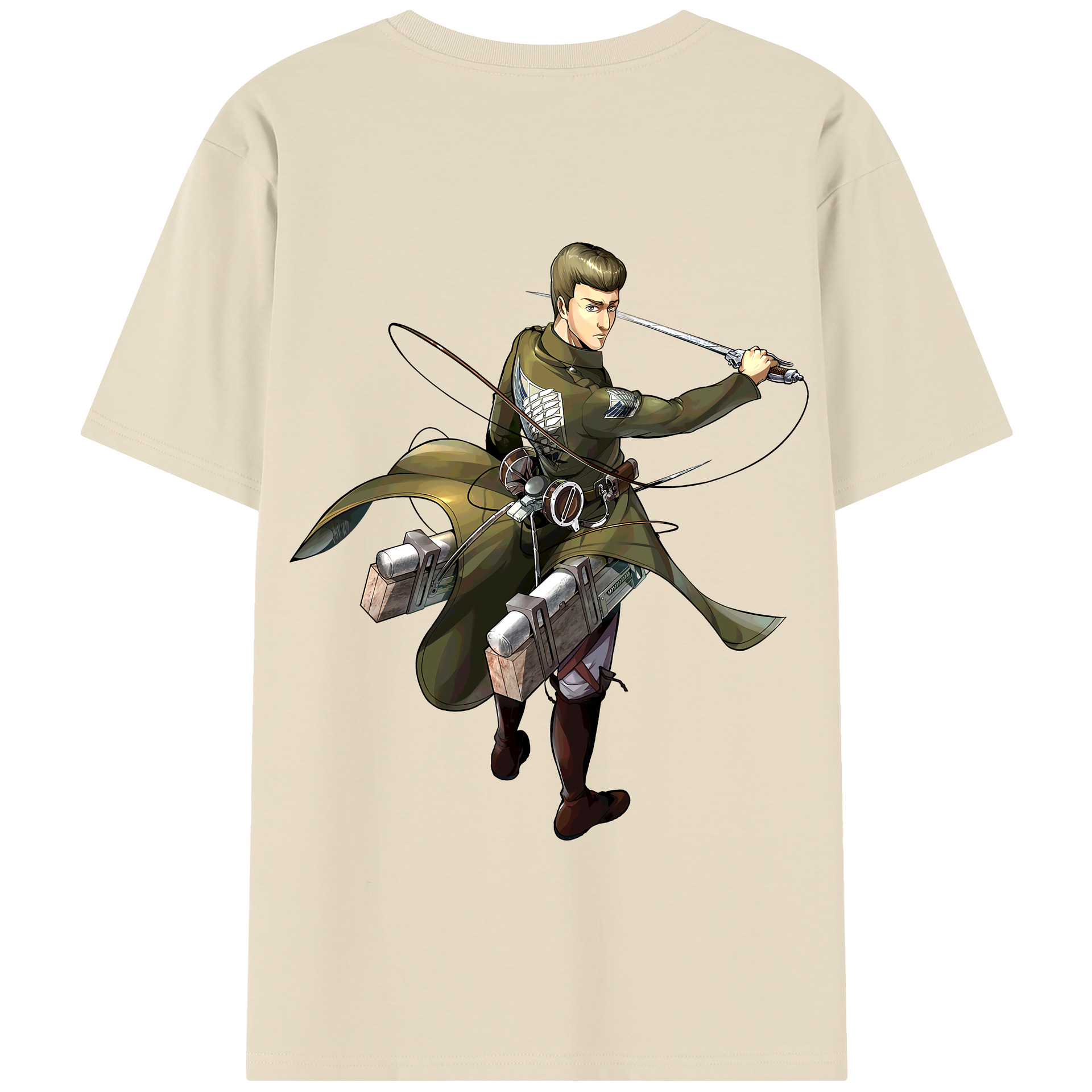 （画像用） 進撃の巨人 Attack on Titan 綿100％半袖Tシャツ（背面プリント）