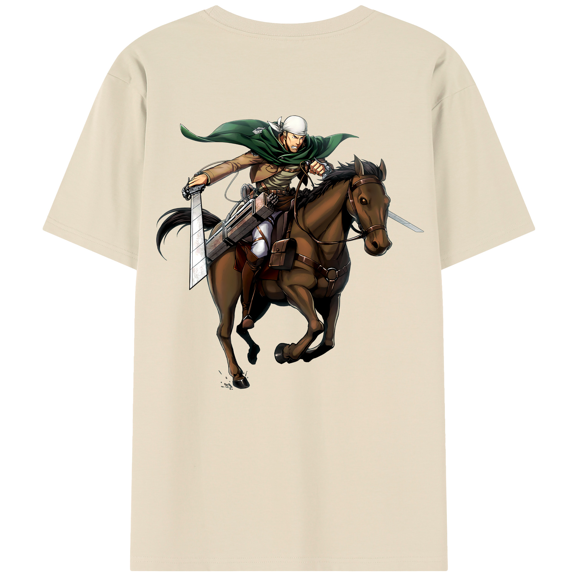 （画像用） 進撃の巨人 Attack on Titan 綿100％半袖Tシャツ（背面プリント）