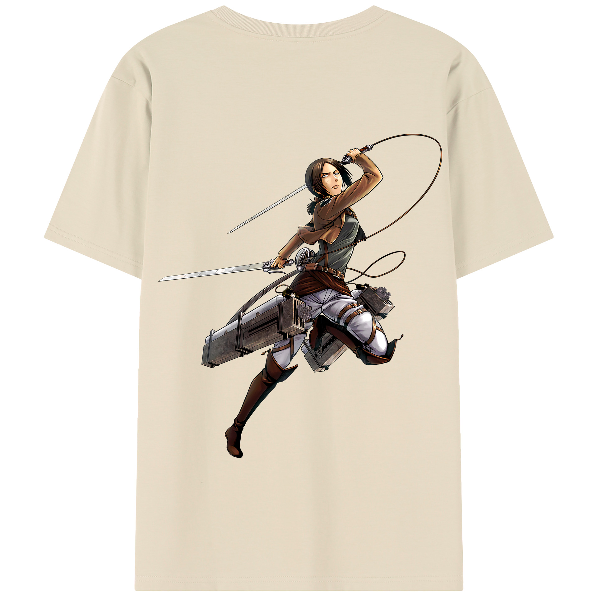 （画像用） 進撃の巨人 Attack on Titan 綿100％半袖Tシャツ（背面プリント）