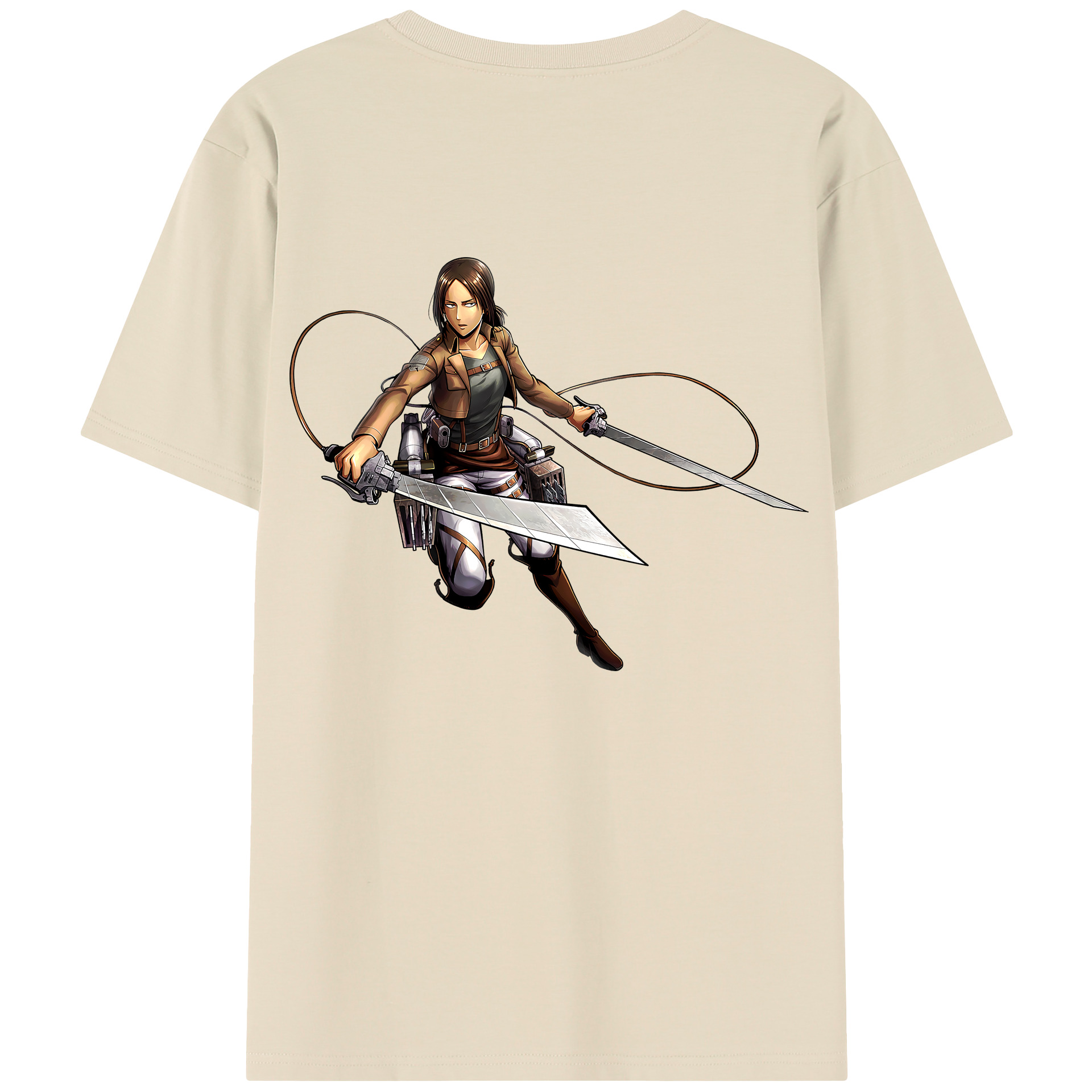 （画像用） 進撃の巨人 Attack on Titan 綿100％半袖Tシャツ（背面プリント）