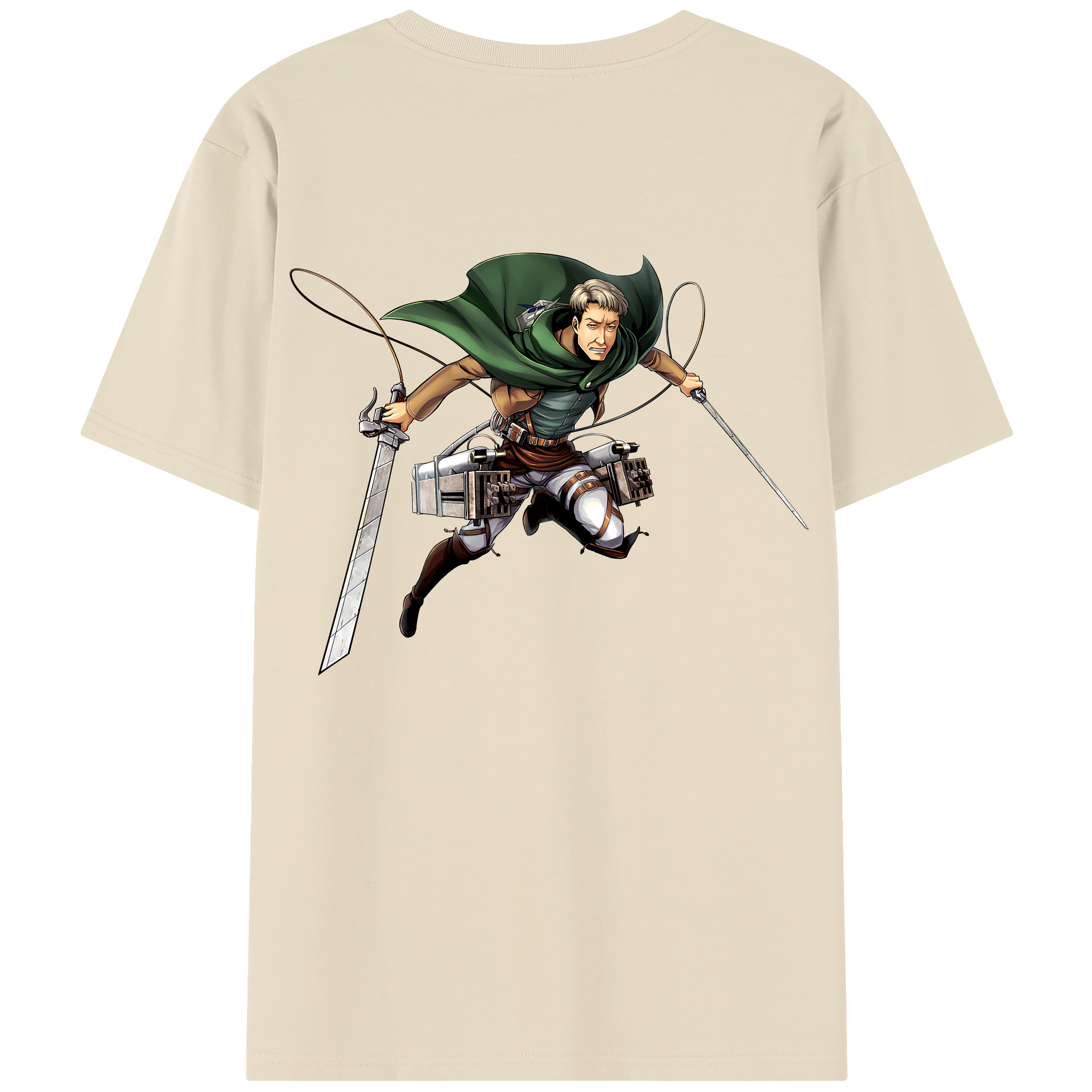 （画像用） 進撃の巨人 Attack on Titan 綿100％半袖Tシャツ（背面プリント）