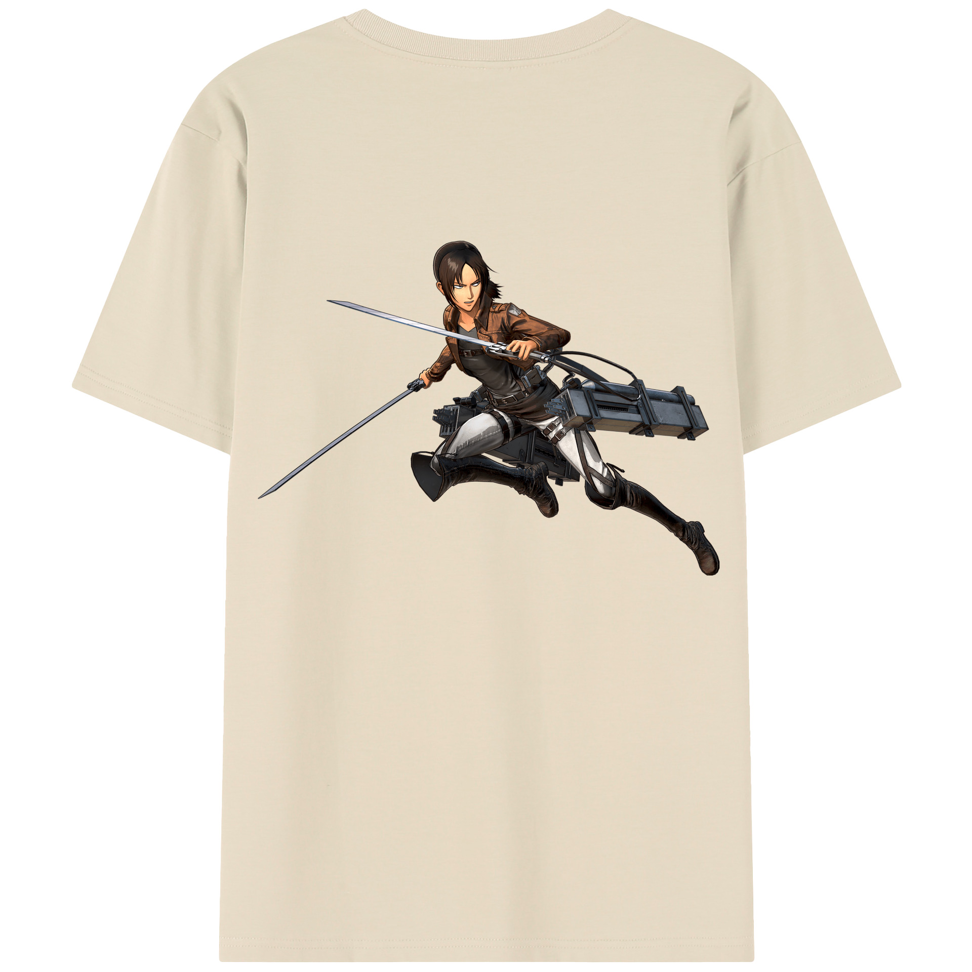 （画像用） 進撃の巨人 Attack on Titan 綿100％半袖Tシャツ（背面プリント）