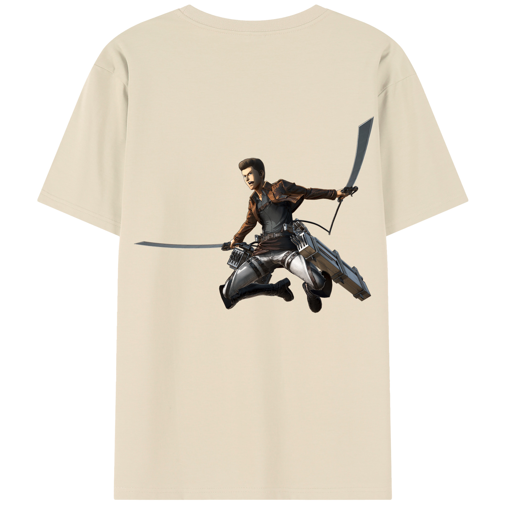 （画像用） 進撃の巨人 Attack on Titan 綿100％半袖Tシャツ（背面プリント）