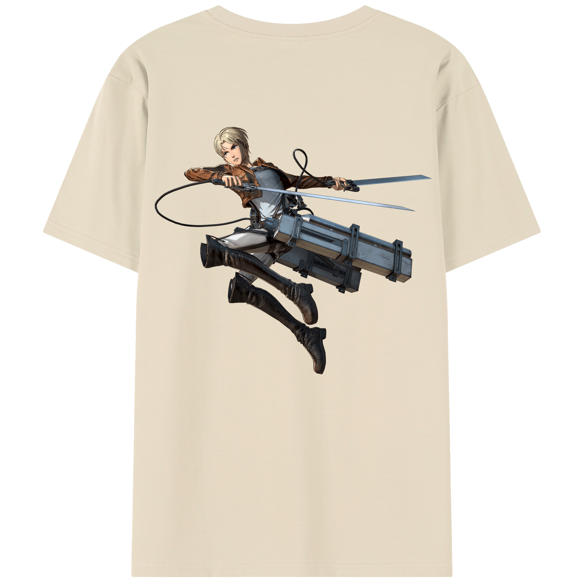 （画像用） 進撃の巨人 Attack on Titan 綿100％半袖Tシャツ（背面プリント）