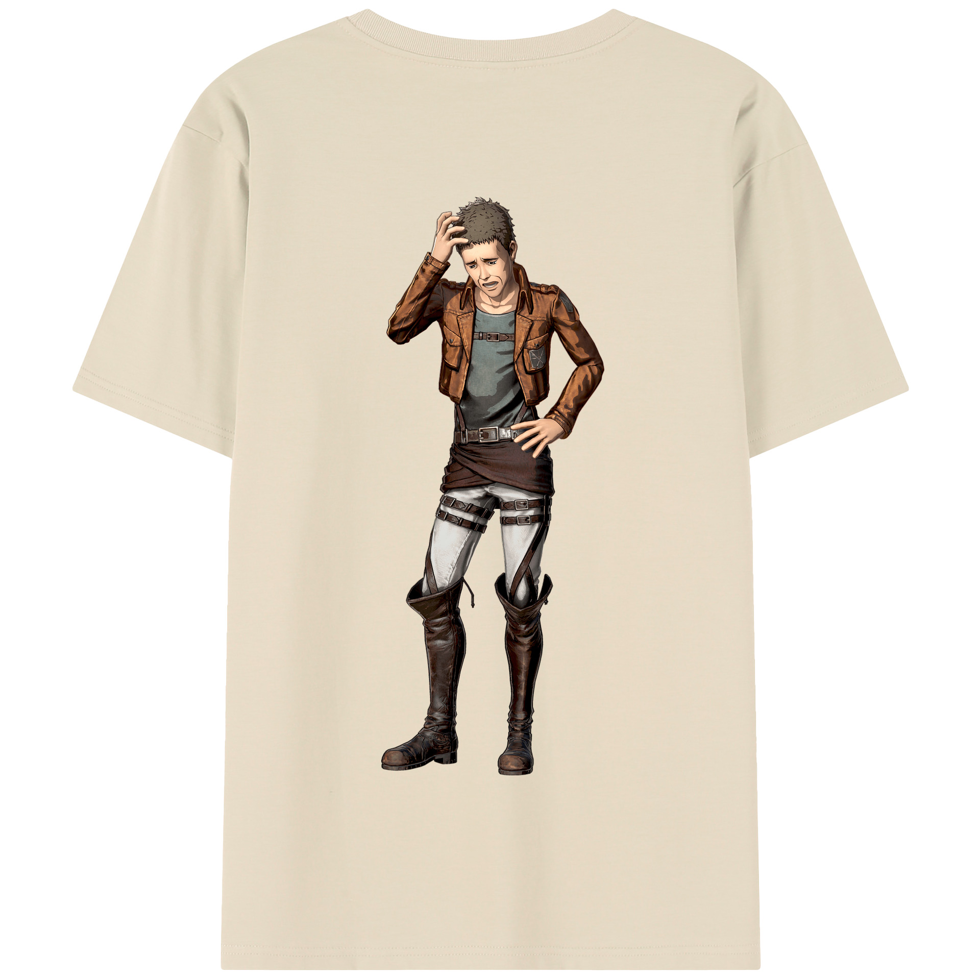 （画像用） 進撃の巨人 Attack on Titan 綿100％半袖Tシャツ（背面プリント）