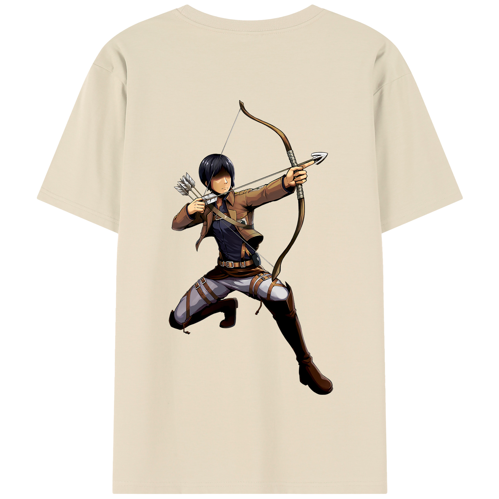 （画像用） 進撃の巨人 Attack on Titan 綿100％半袖Tシャツ（背面プリント）