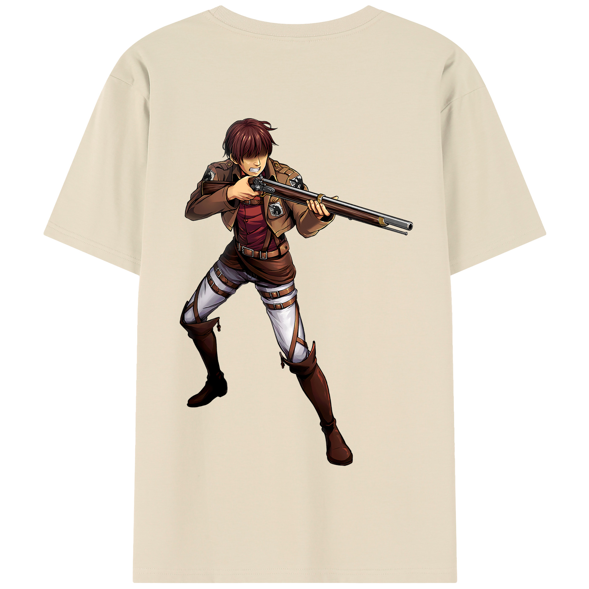 （画像用） 進撃の巨人 Attack on Titan 綿100％半袖Tシャツ（背面プリント）