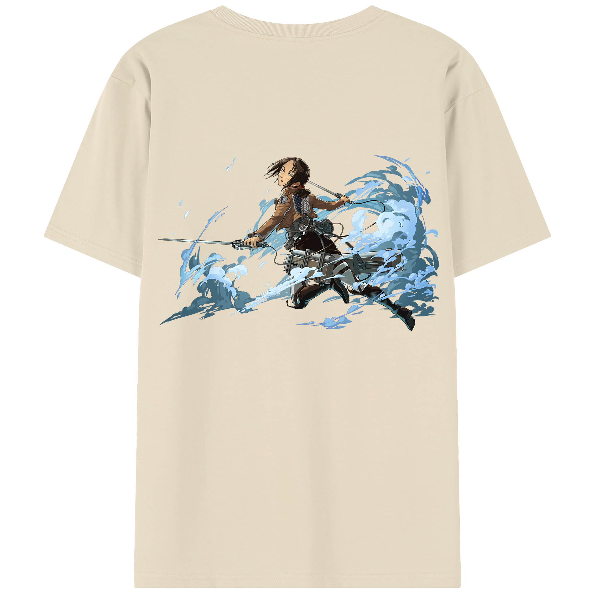 （画像用） 進撃の巨人 Attack on Titan 綿100％半袖Tシャツ（背面プリント）