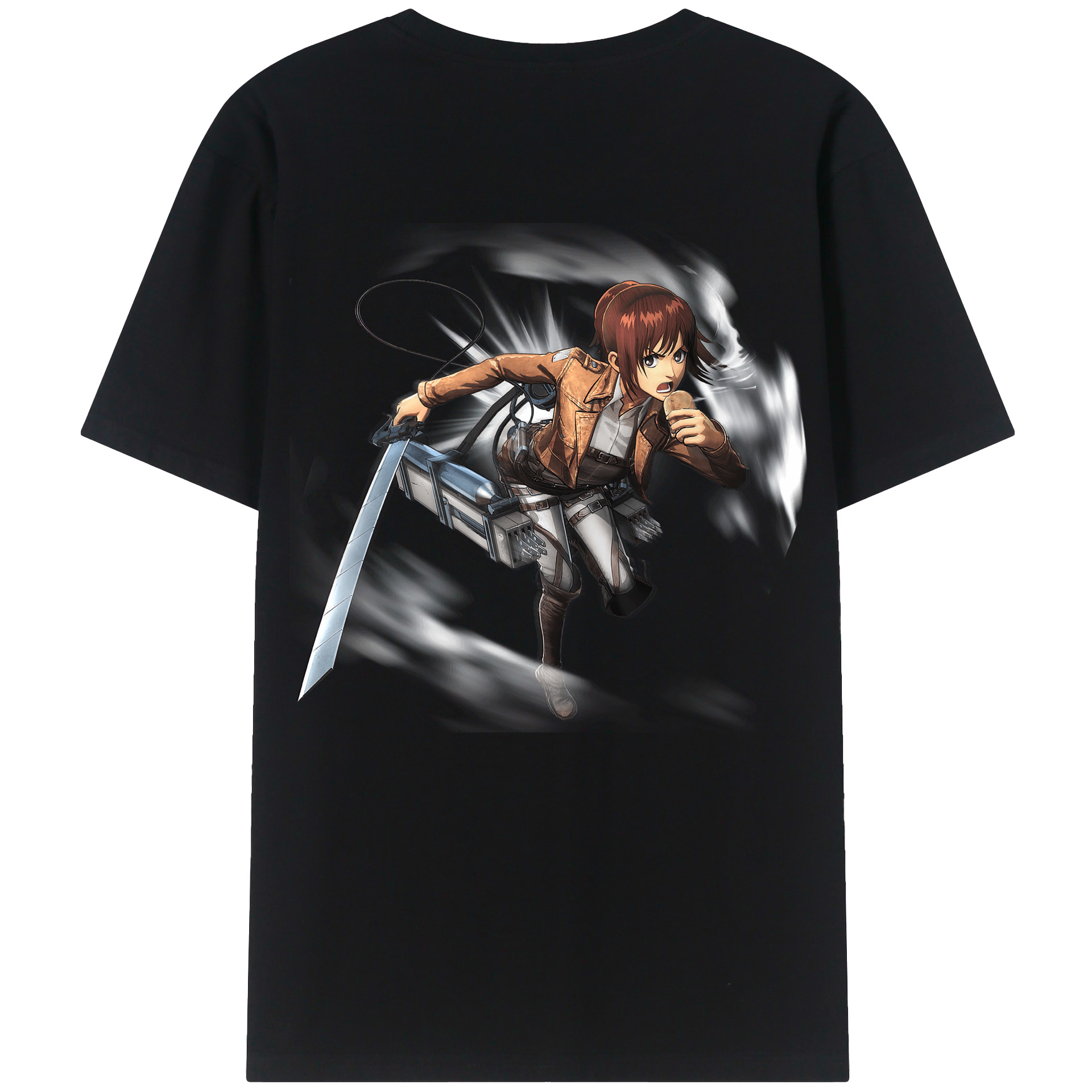 （画像用） 進撃の巨人 サシャ·ブラウス Attack on Titan Sasha Blaus 綿100％半袖Tシャツ（背面プリント）