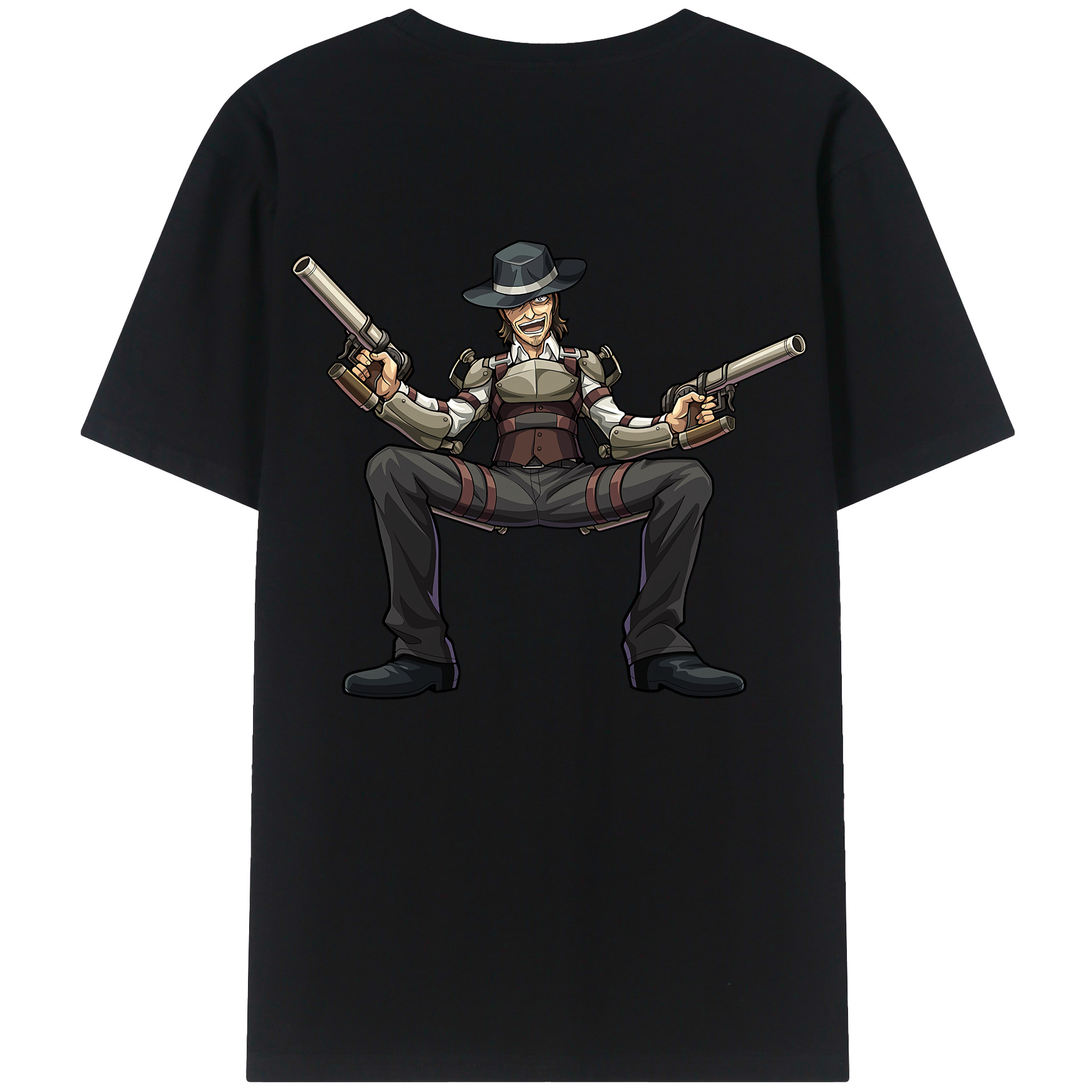 （画像用） 進撃の巨人 ケニー·アッカーマン Attack on Titan Kenny Ackerman 綿100％半袖Tシャツ（背面プリント）