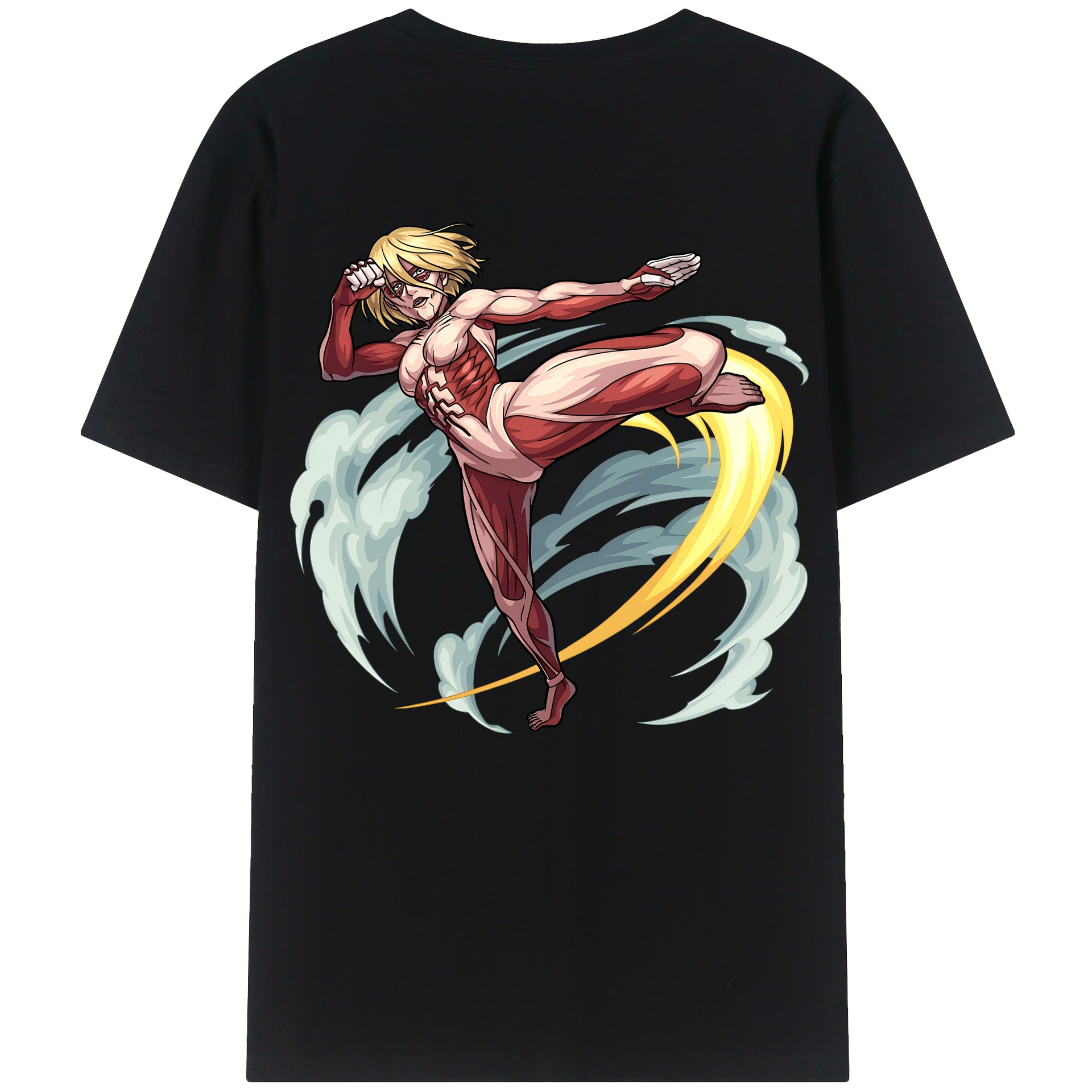 （画像用） 進撃の巨人 Attack on Titan 綿100％半袖Tシャツ（背面プリント）