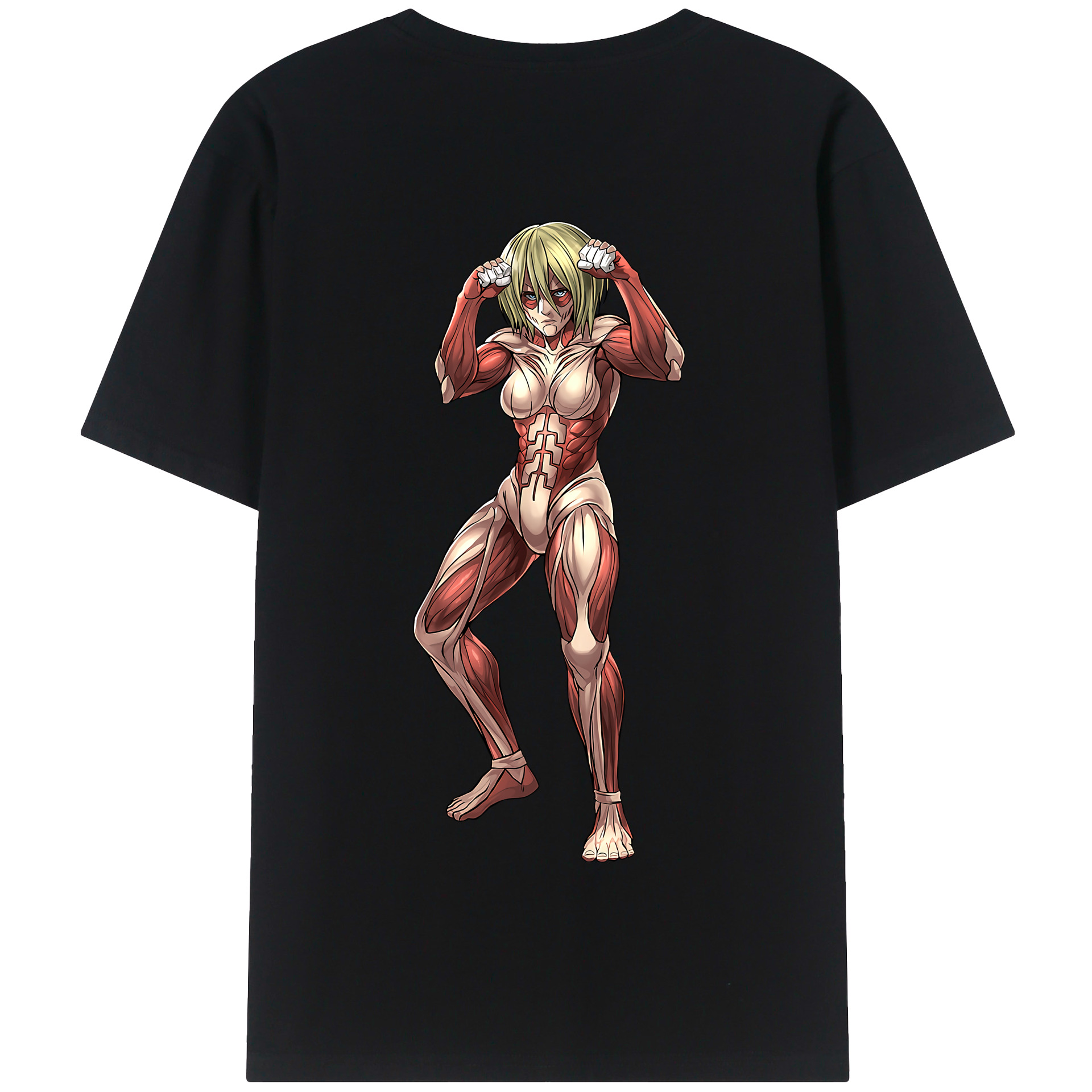 （画像用） 進撃の巨人 Attack on Titan 綿100％半袖Tシャツ（背面プリント）