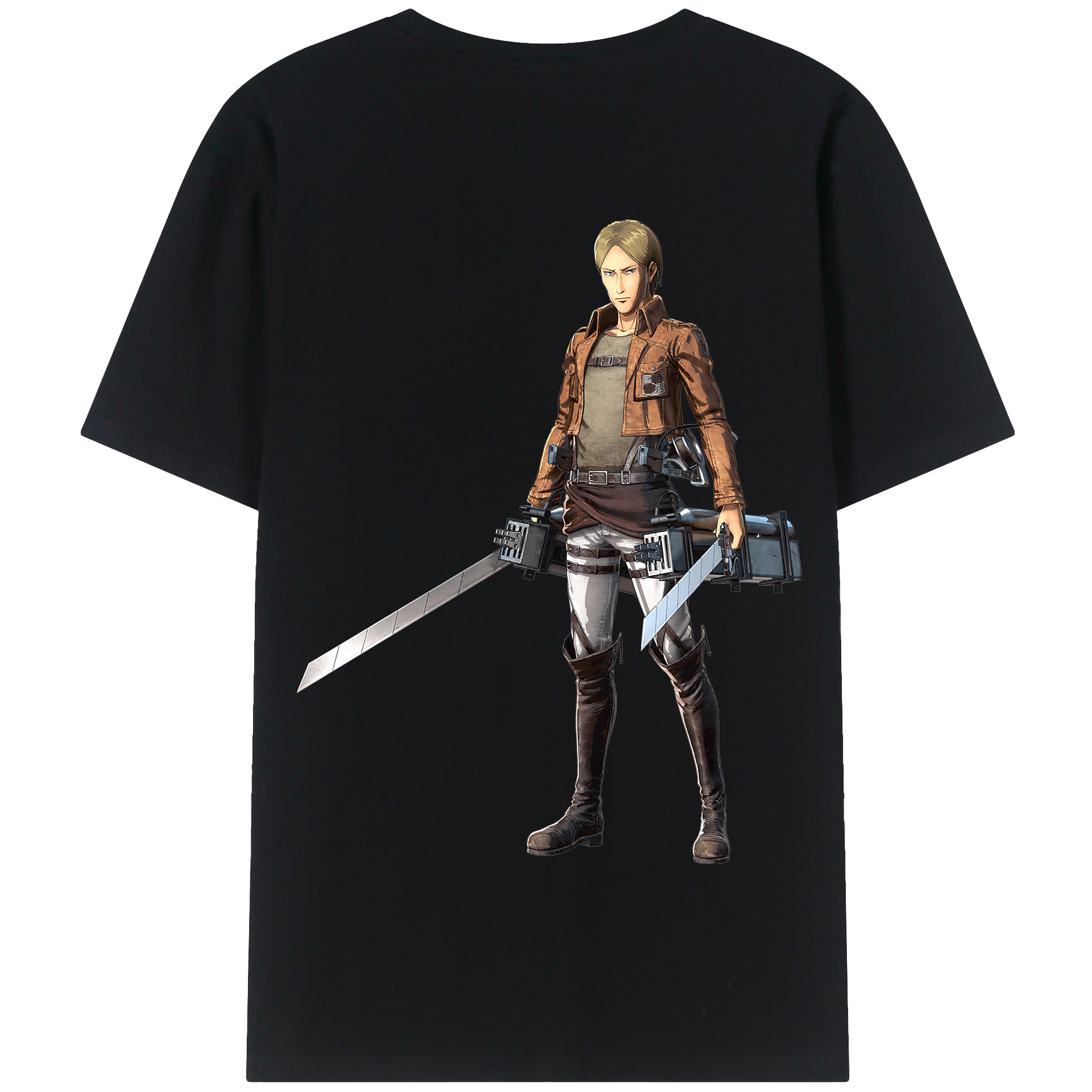 （画像用） 進撃の巨人 Attack on Titan 綿100％半袖Tシャツ（背面プリント）