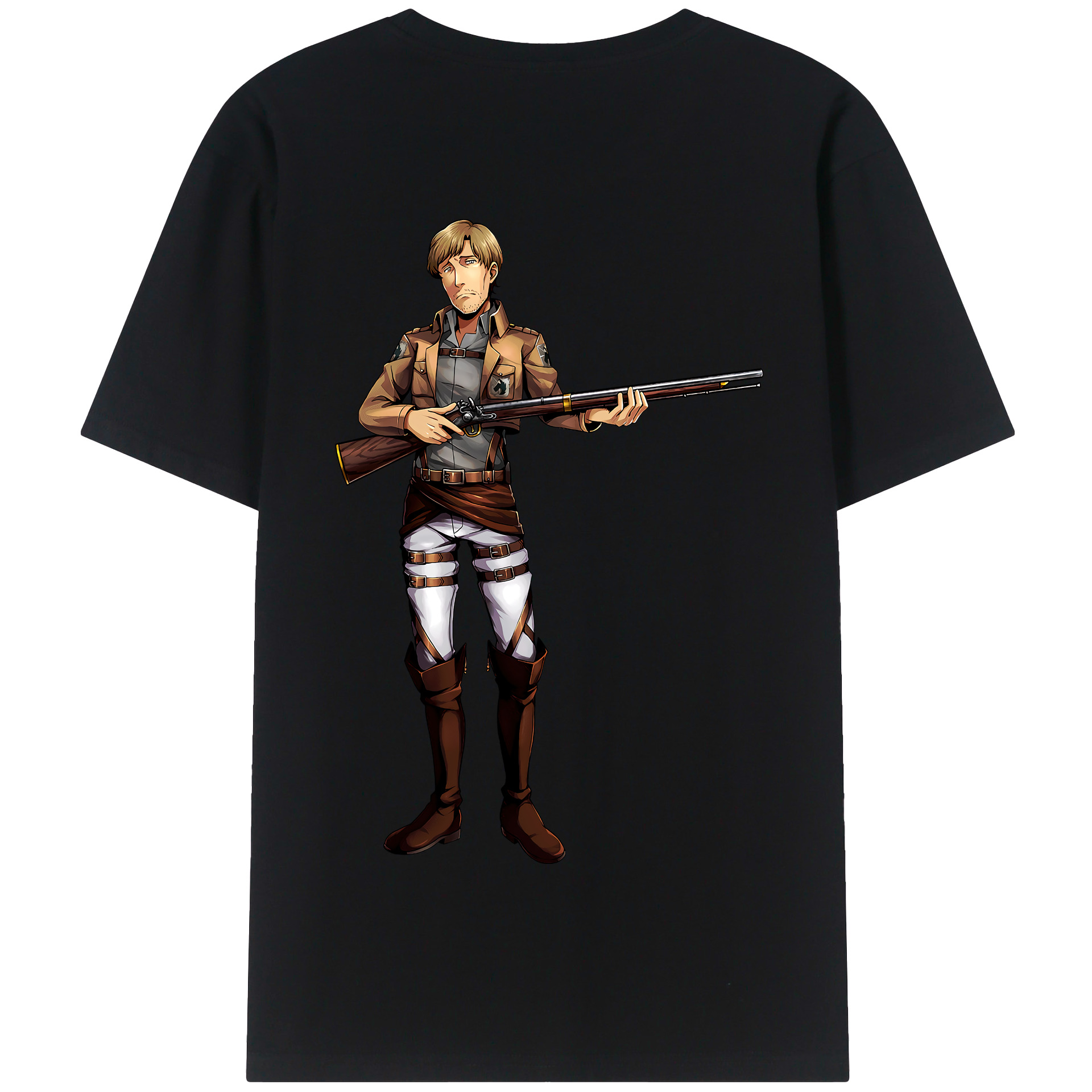 （画像用） 進撃の巨人 Attack on Titan 綿100％半袖Tシャツ（背面プリント）