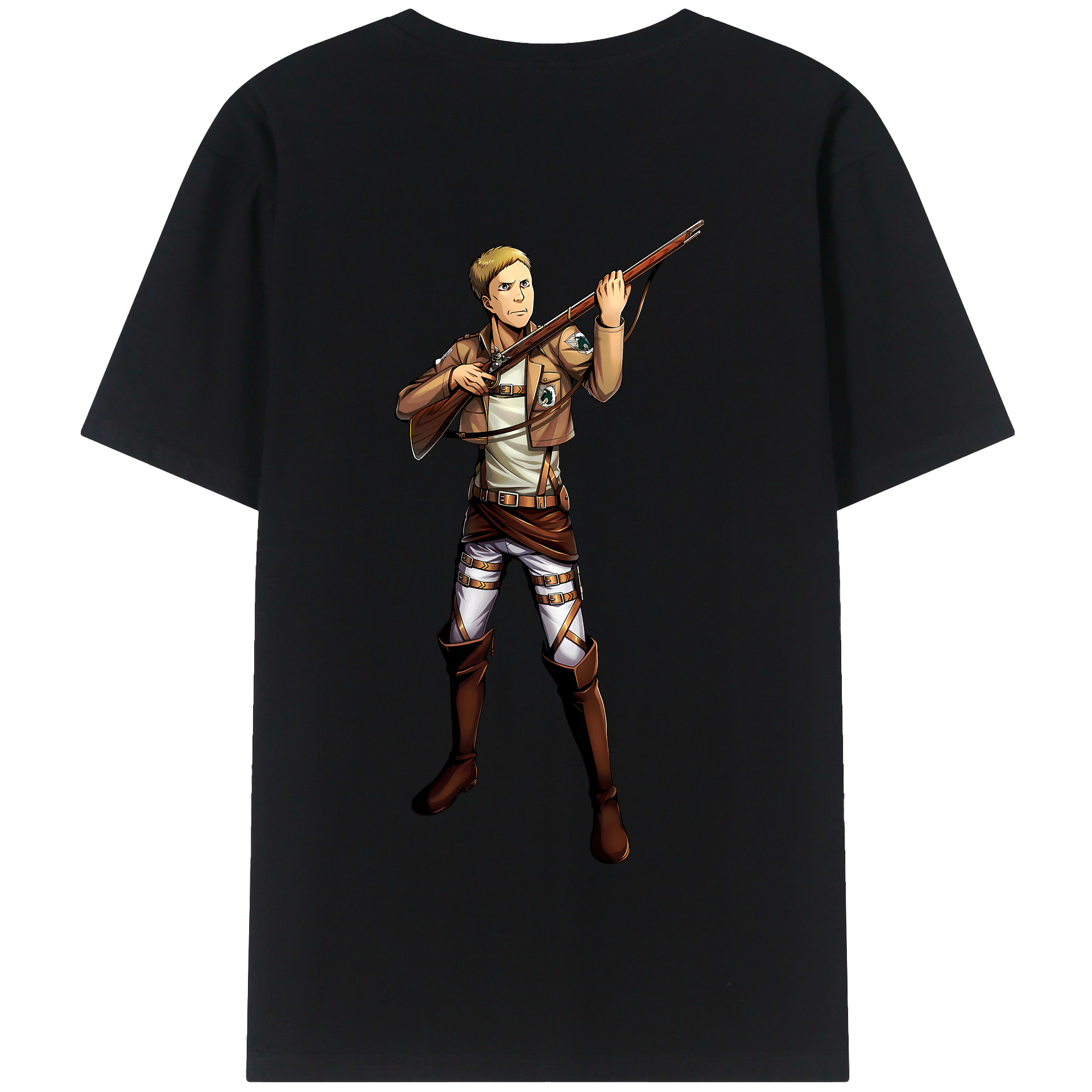 （画像用） 進撃の巨人 Attack on Titan 綿100％半袖Tシャツ（背面プリント）