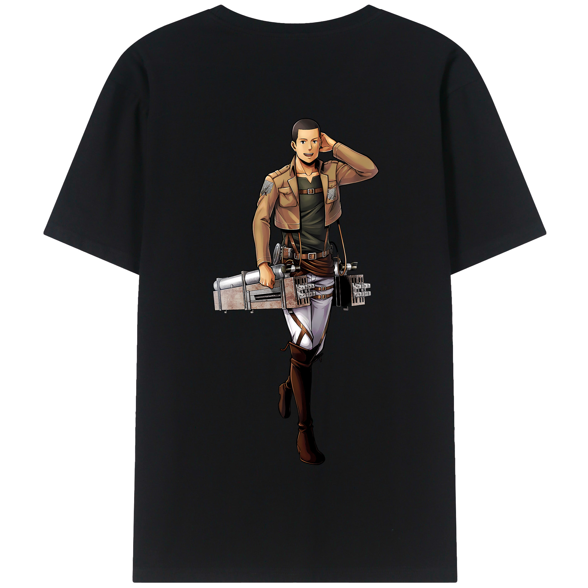 （画像用） 進撃の巨人 Attack on Titan 綿100％半袖Tシャツ（背面プリント）
