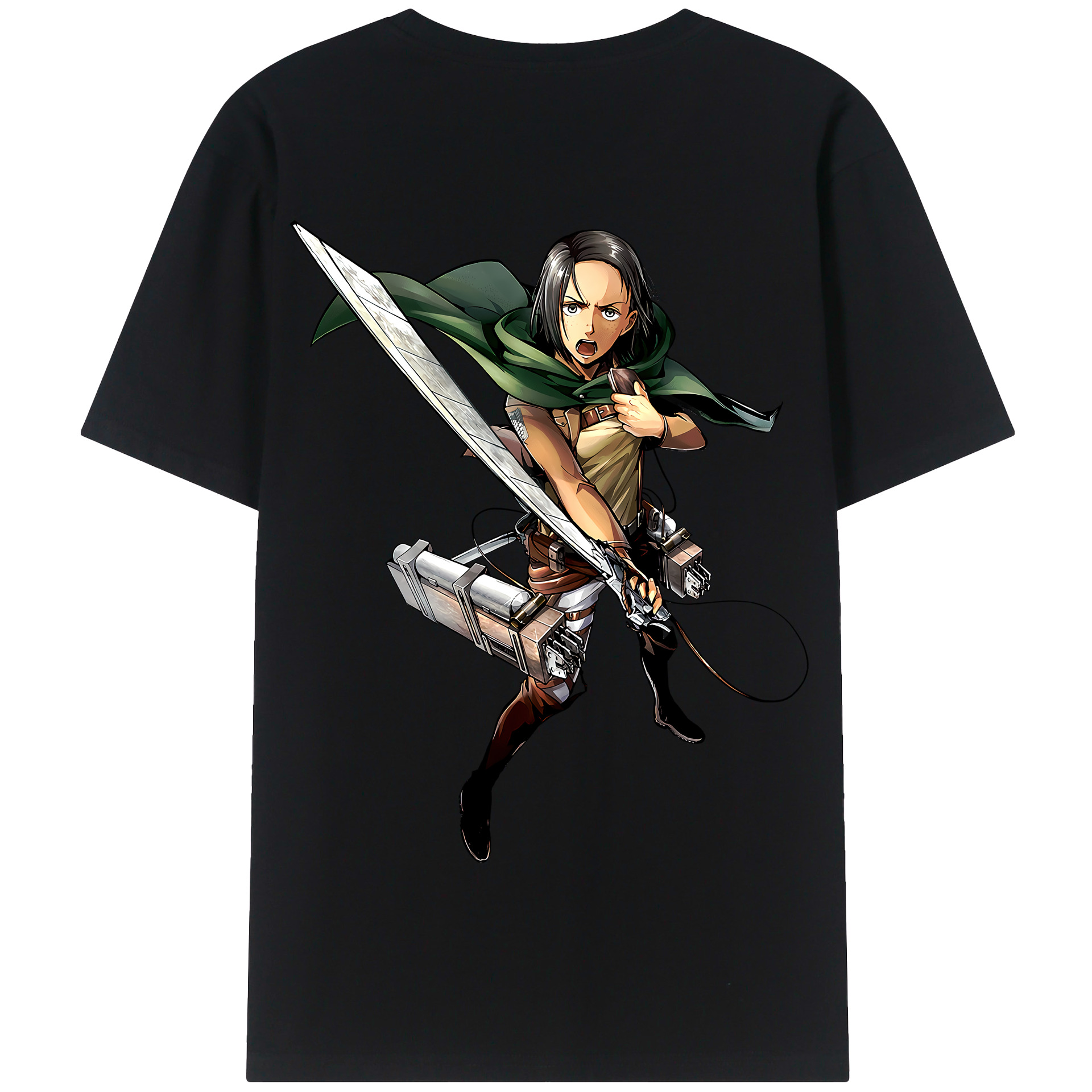 （画像用） 進撃の巨人 Attack on Titan 綿100％半袖Tシャツ（背面プリント）