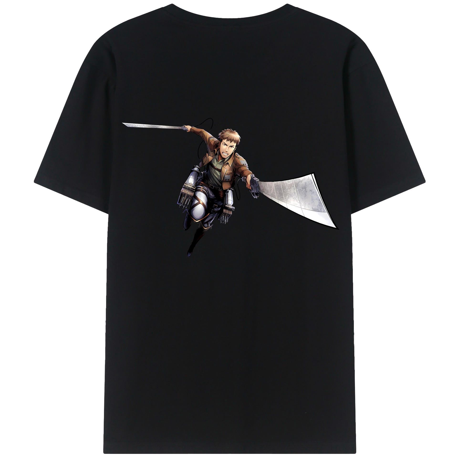 （画像用） 進撃の巨人 Attack on Titan 綿100％半袖Tシャツ（背面プリント）