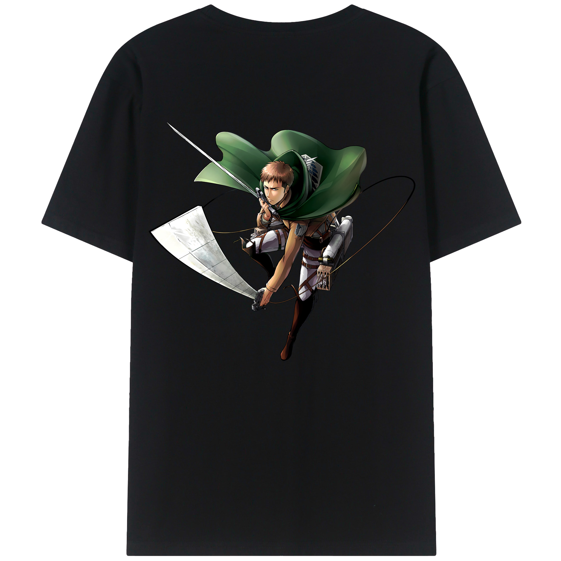 （画像用） 進撃の巨人 Attack on Titan 綿100％半袖Tシャツ（背面プリント）