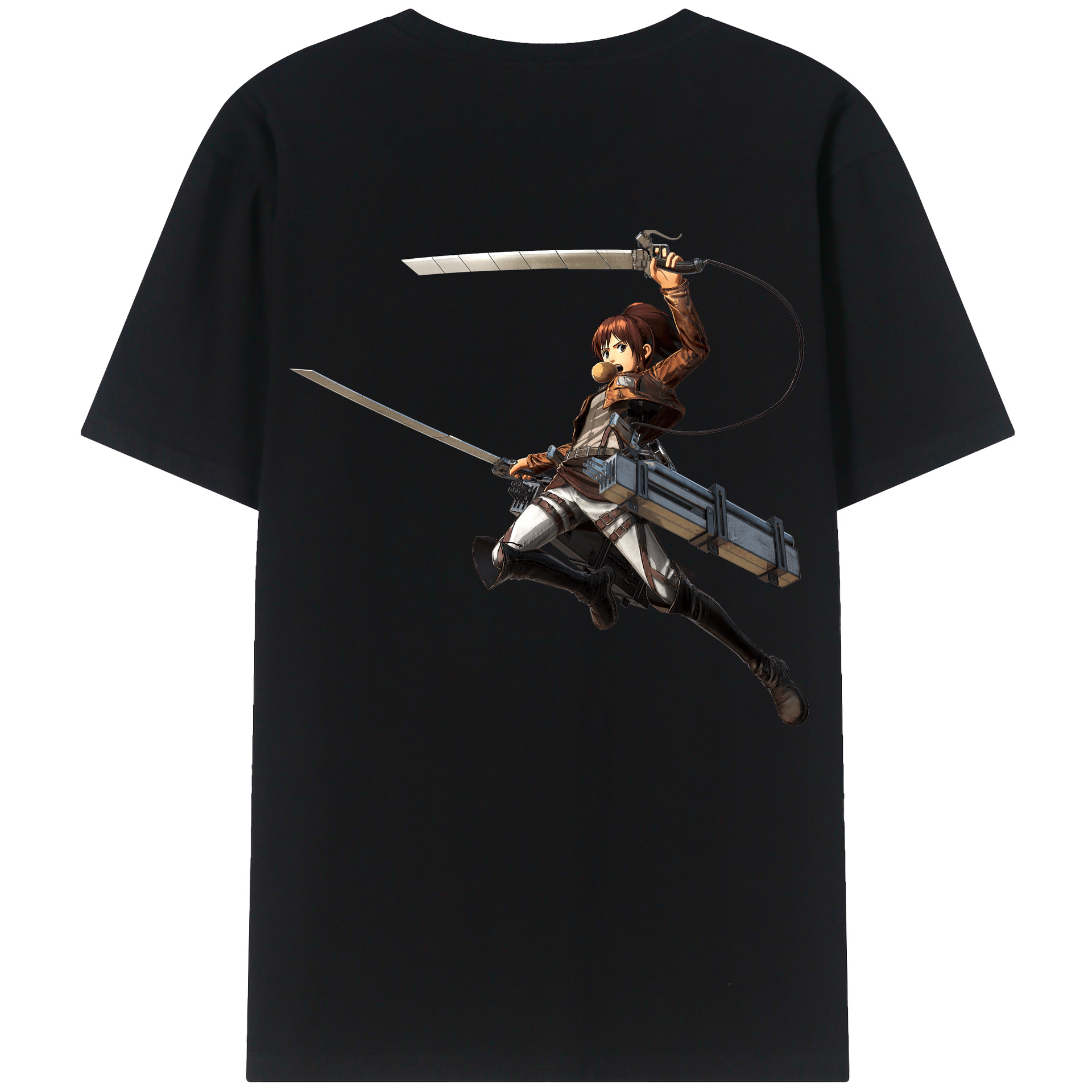 （画像用） 進撃の巨人 サシャ·ブラウス Attack on Titan Sasha Blaus 綿100％半袖Tシャツ（背面プリント）