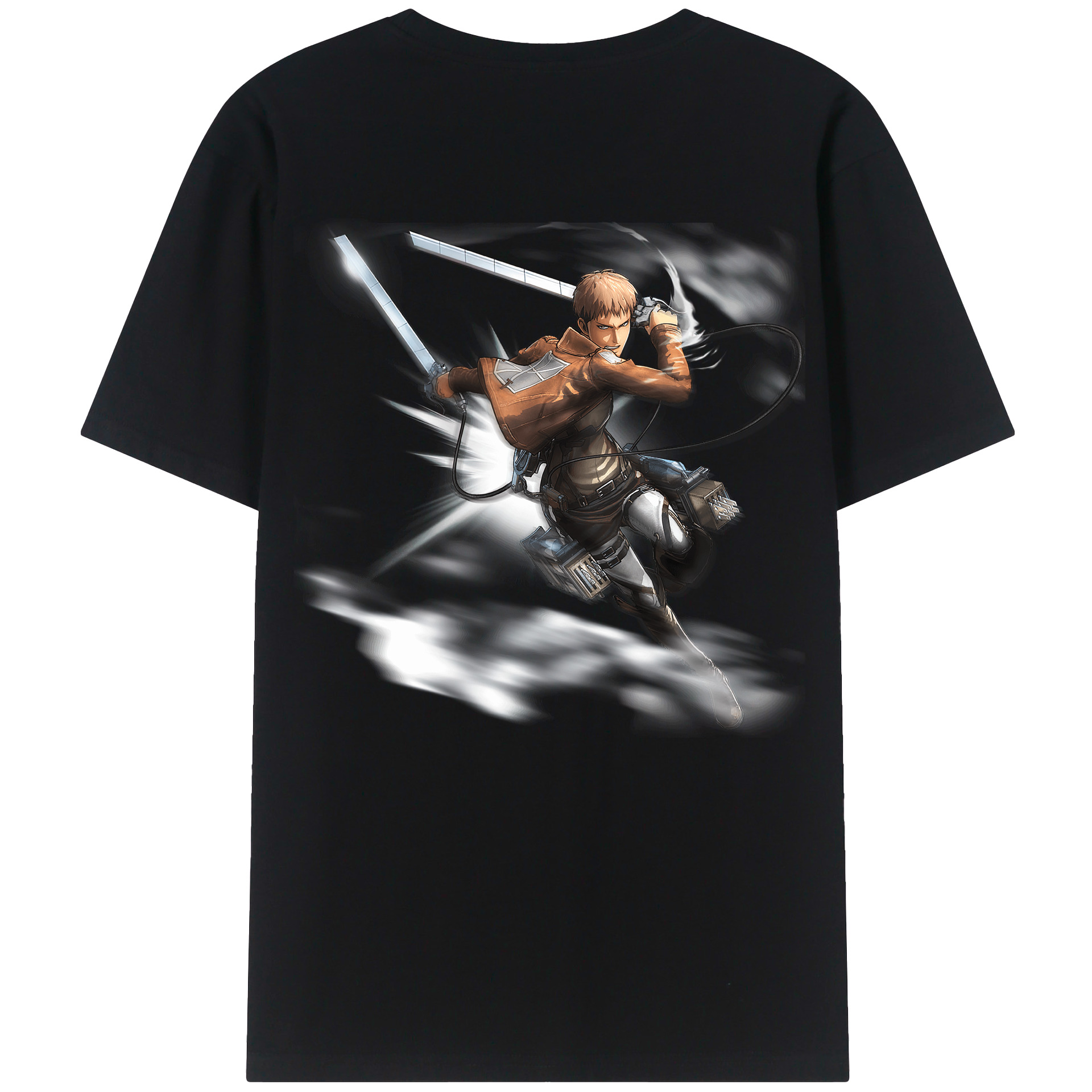 （画像用） 進撃の巨人 ジャン・キルシュタイン Attack on Titan Jean Kirstein 綿100％半袖Tシャツ（背面プリント）