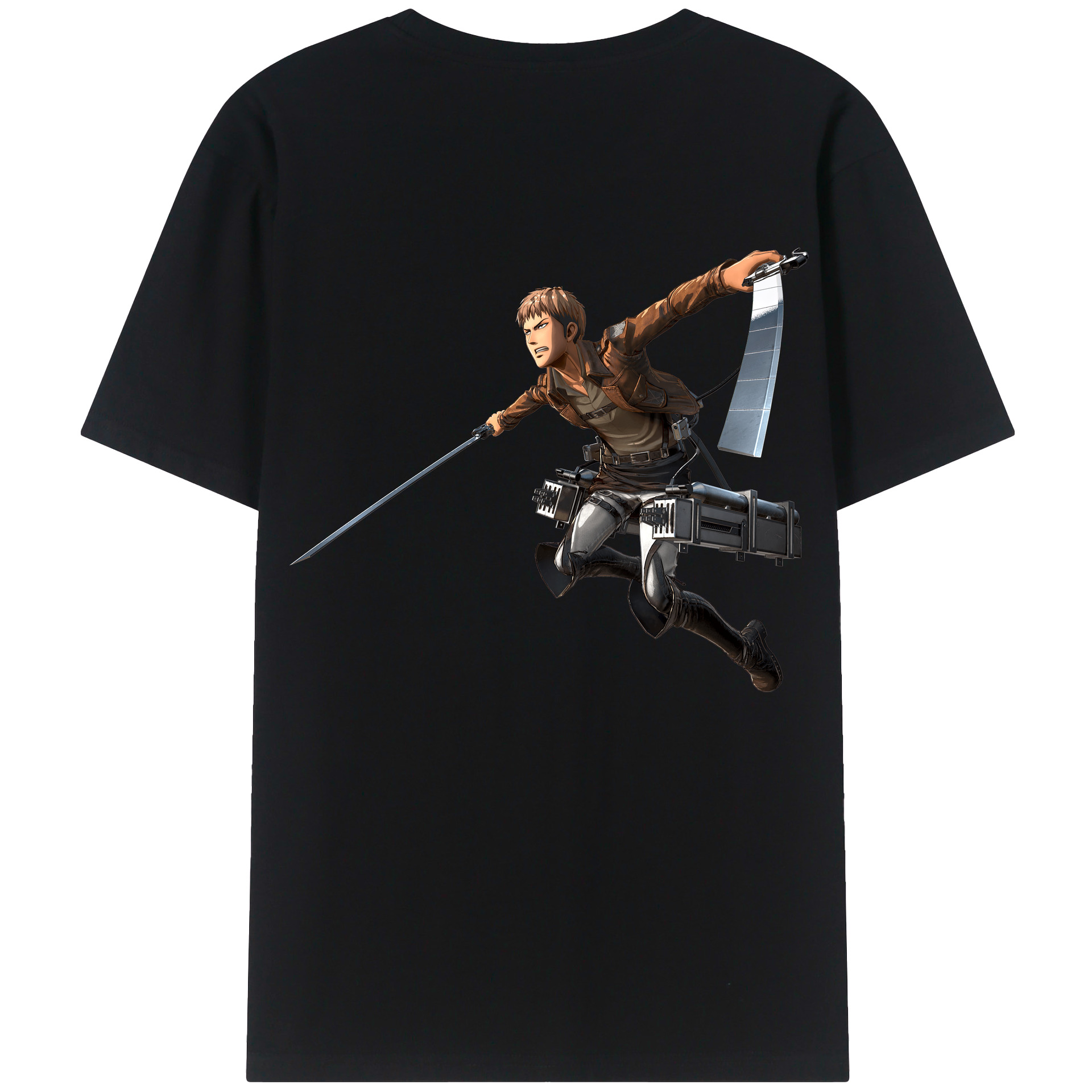 （画像用） 進撃の巨人 ジャン・キルシュタイン Attack on Titan Jean Kirstein 綿100％半袖Tシャツ（背面プリント）