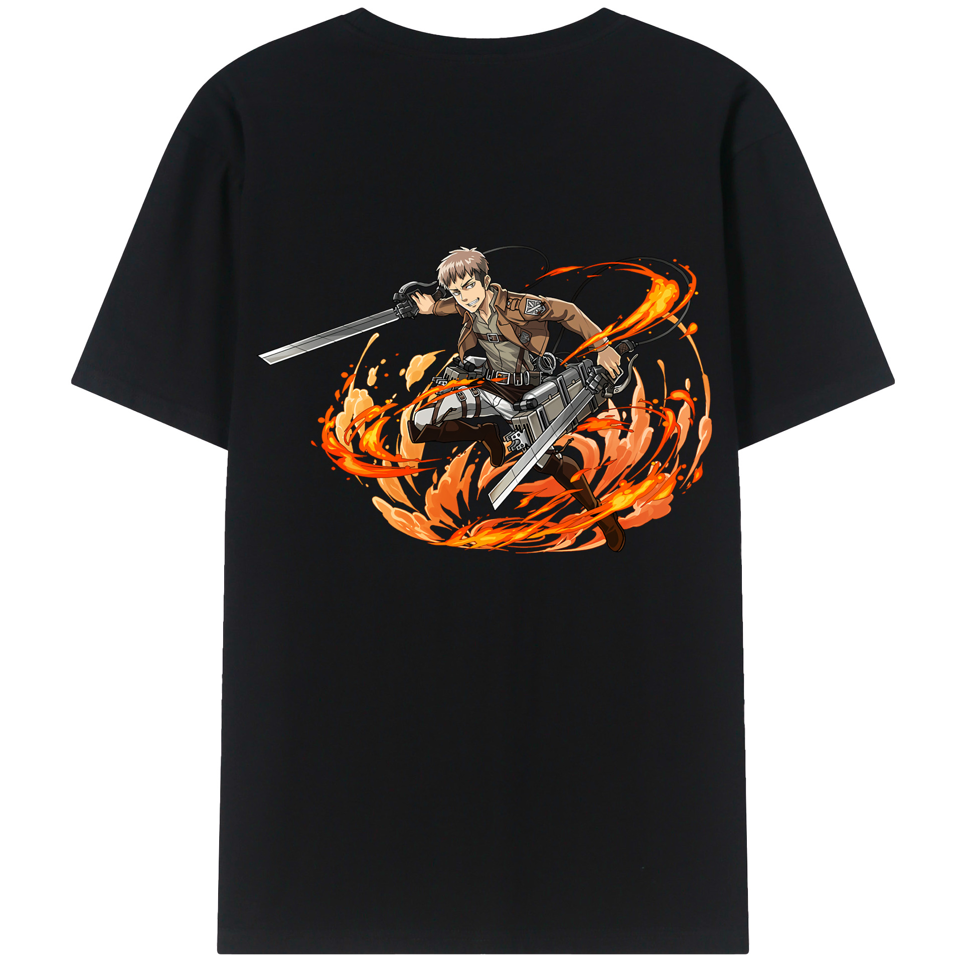 （画像用） 進撃の巨人 ジャン・キルシュタイン Attack on Titan Jean Kirstein 綿100％半袖Tシャツ（背面プリント）