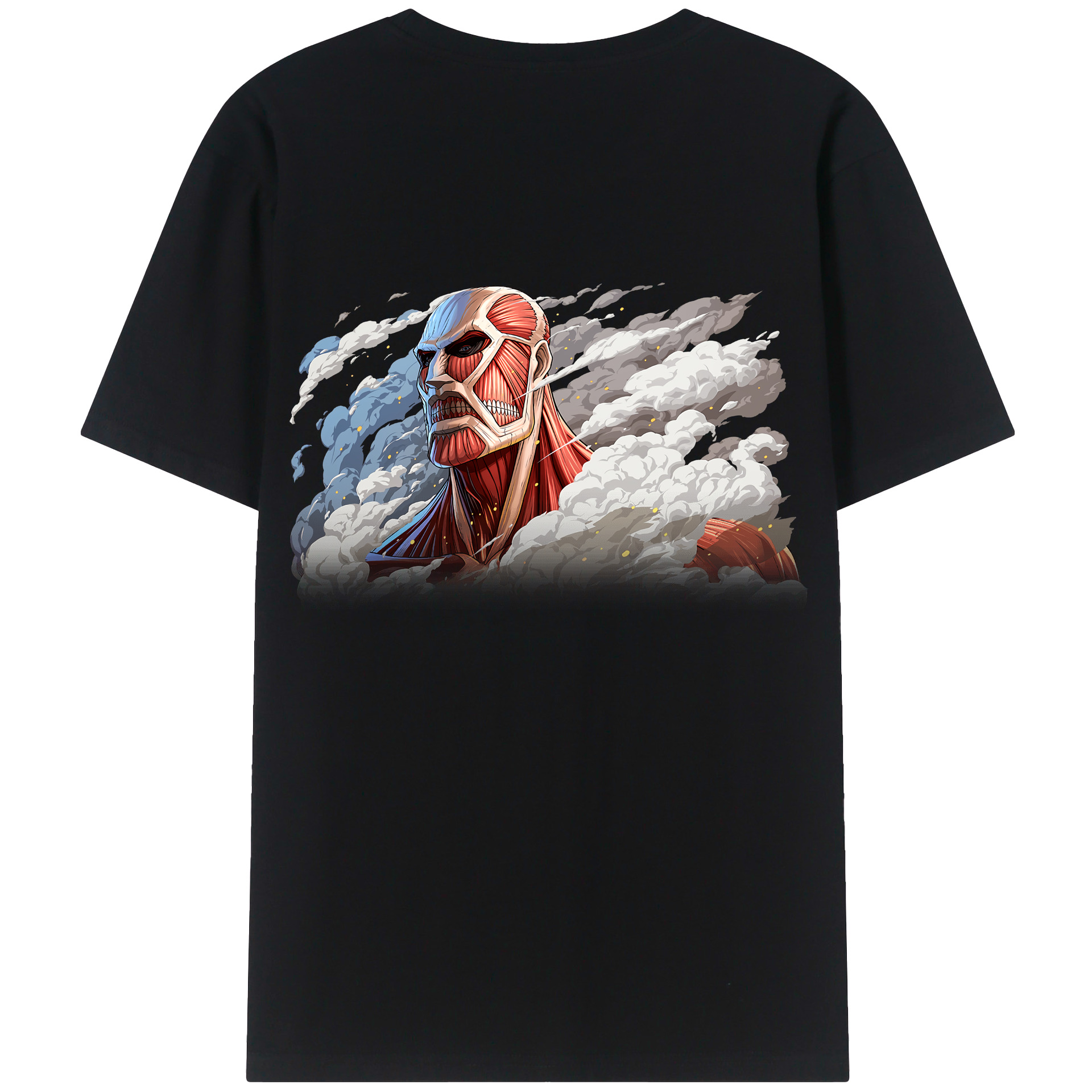 （画像用） 進撃の巨人 Attack on Titan 綿100％半袖Tシャツ（背面プリント）