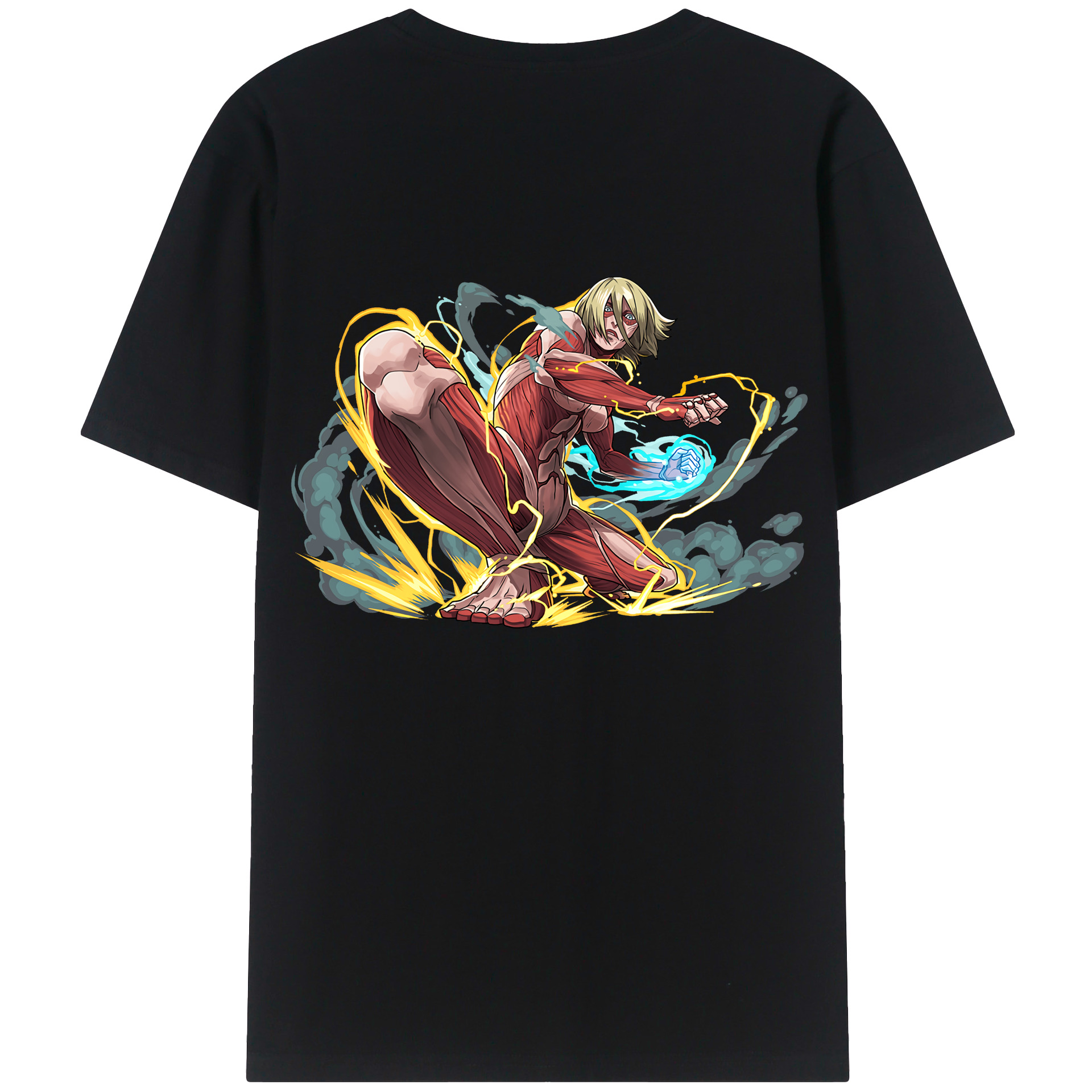 （画像用） 進撃の巨人 Attack on Titan 綿100％半袖Tシャツ（背面プリント）