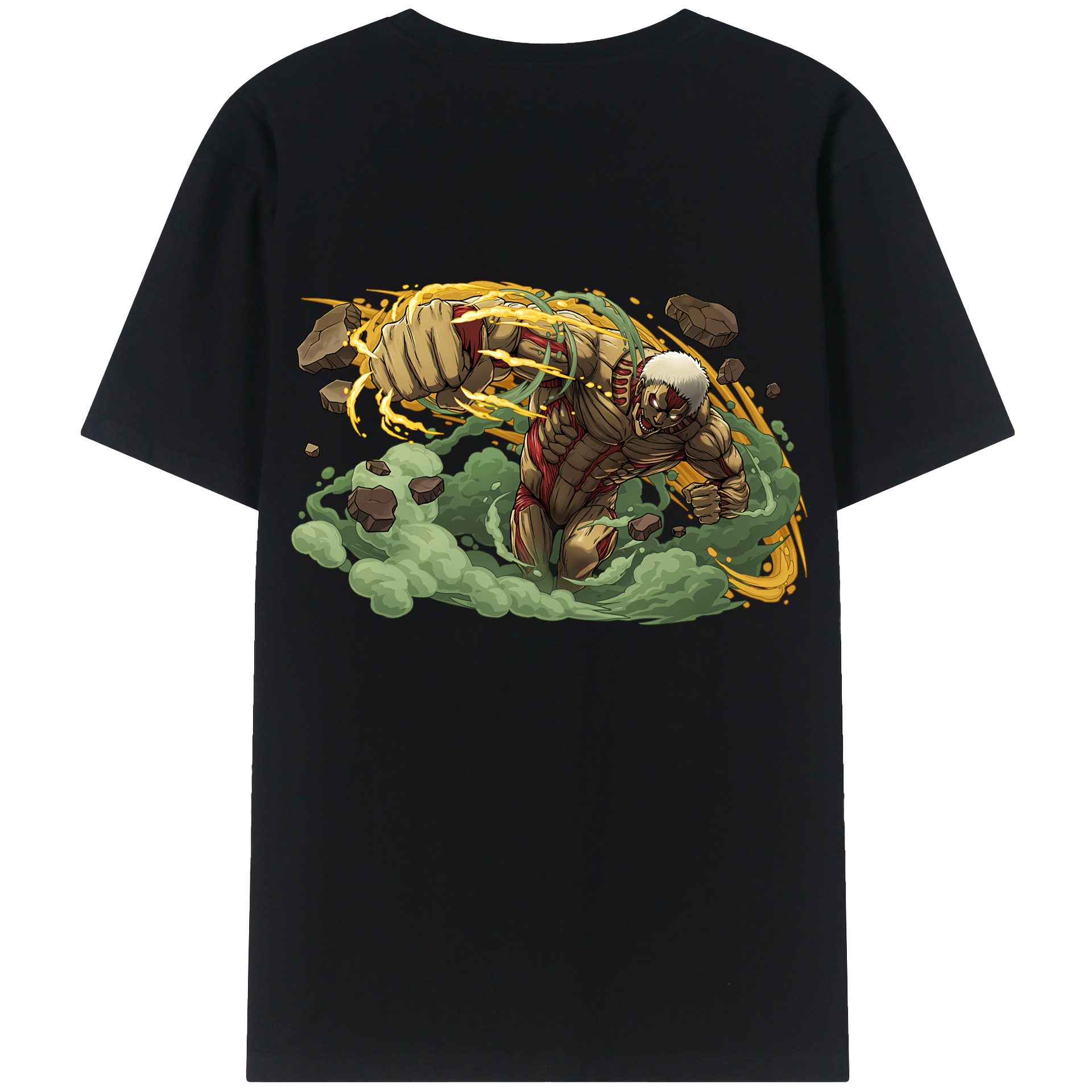 （画像用） 進撃の巨人 Attack on Titan 綿100％半袖Tシャツ（背面プリント）