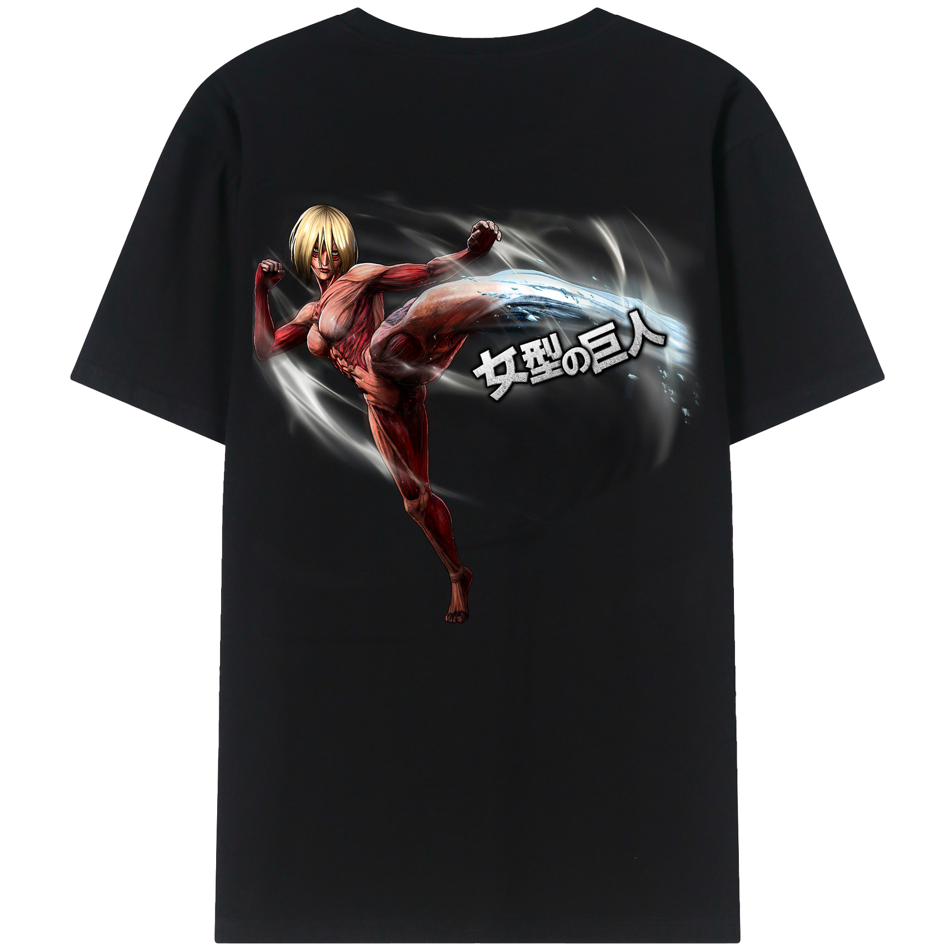 （画像用） 進撃の巨人 Attack on Titan 綿100％半袖Tシャツ（背面プリント）