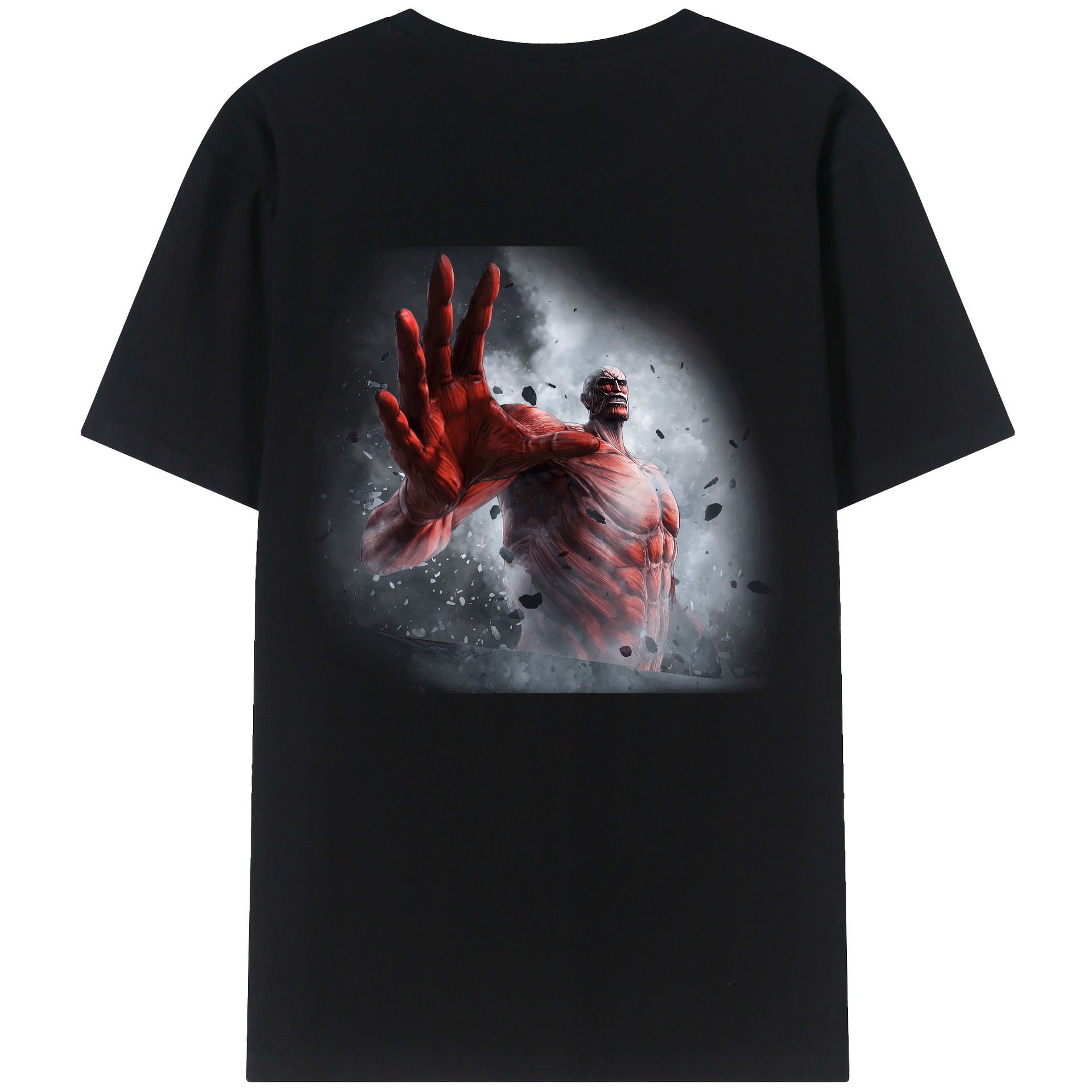 （画像用） 進撃の巨人 Attack on Titan 綿100％半袖Tシャツ（背面プリント）