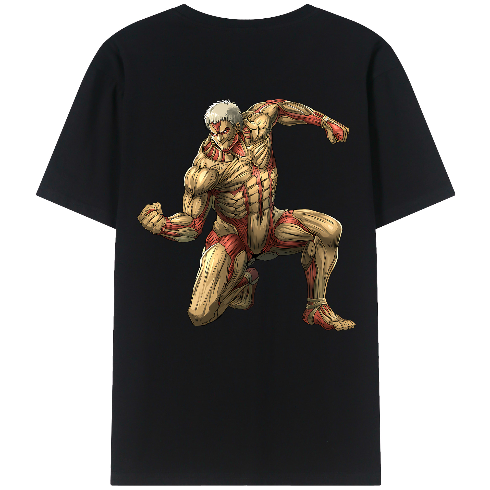 （画像用） 進撃の巨人 Attack on Titan 綿100％半袖Tシャツ（背面プリント）