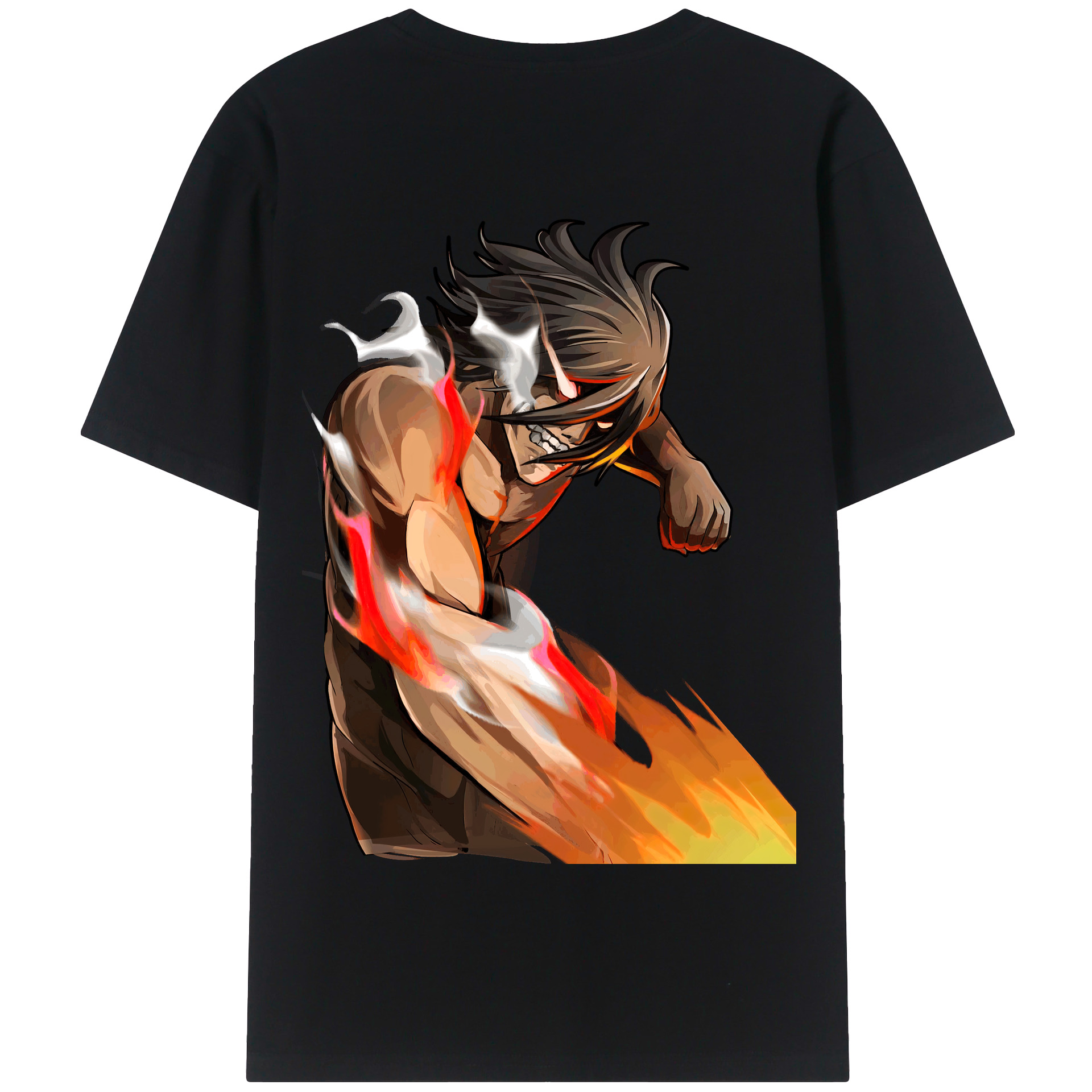 （画像用） 進撃の巨人 Attack on Titan 綿100％半袖Tシャツ（背面プリント）