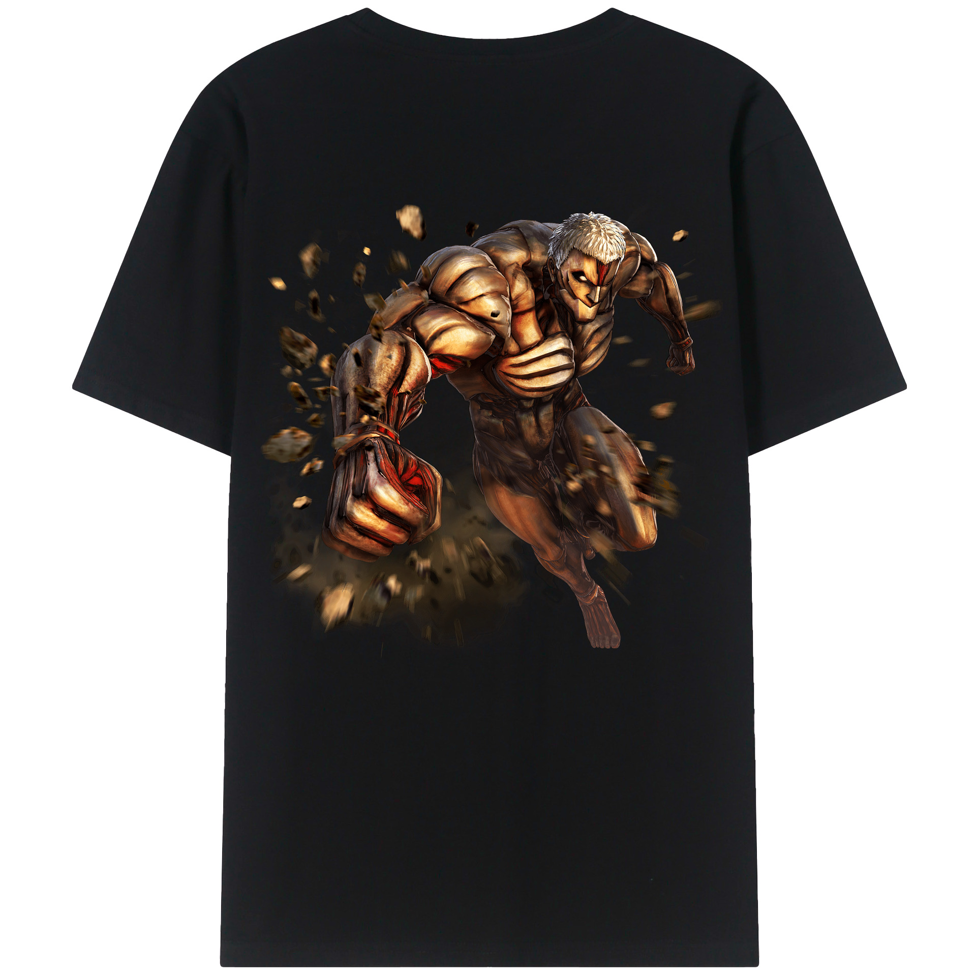 （画像用） 進撃の巨人 Attack on Titan 綿100％半袖Tシャツ（背面プリント）
