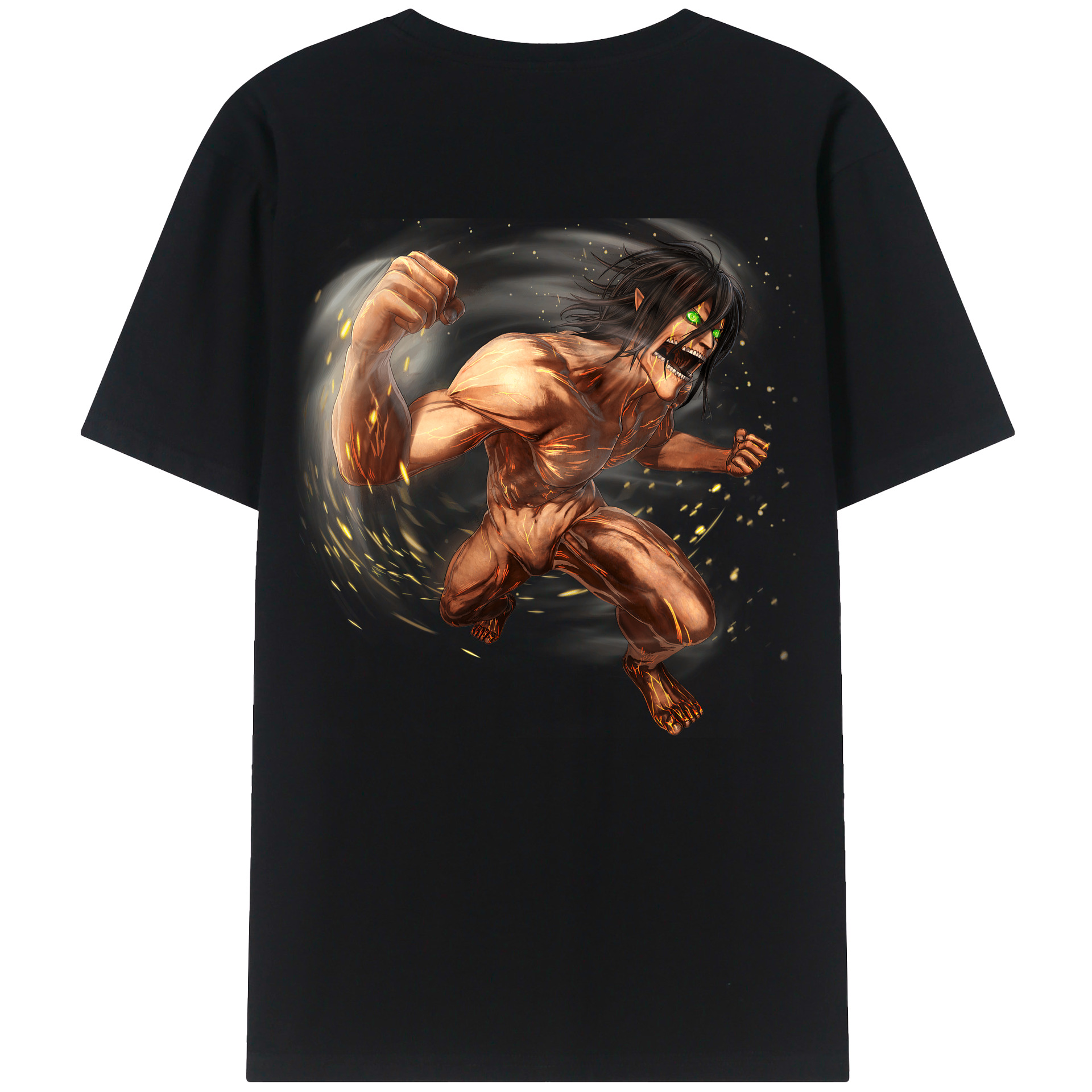 （画像用） 進撃の巨人 Attack on Titan 綿100％半袖Tシャツ（背面プリント）