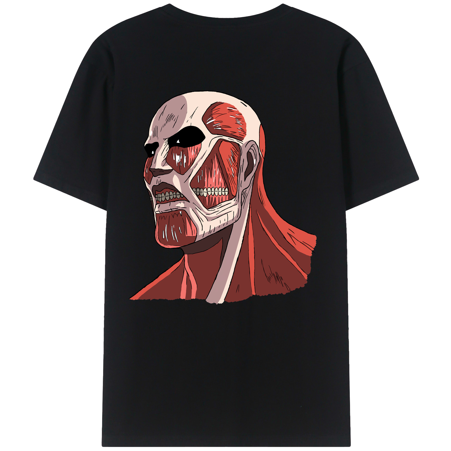 （画像用） 進撃の巨人 Attack on Titan 綿100％半袖Tシャツ（背面プリント）
