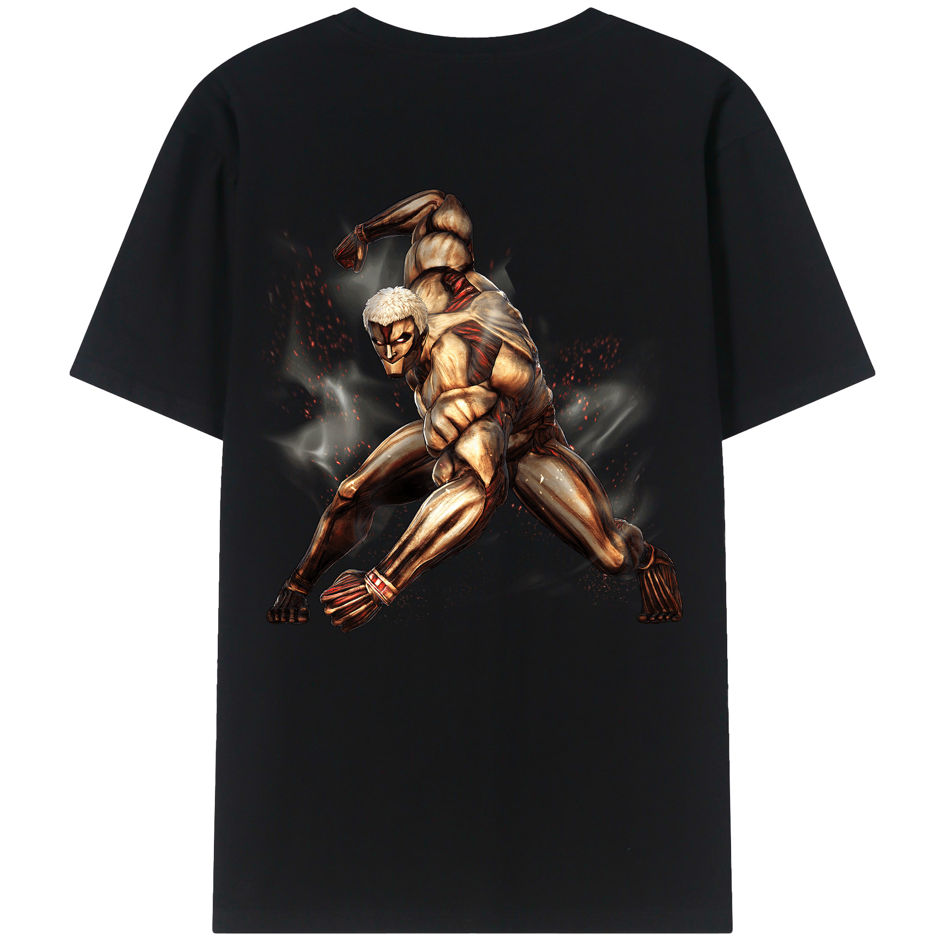 （画像用） 進撃の巨人 Attack on Titan 綿100％半袖Tシャツ（背面プリント）